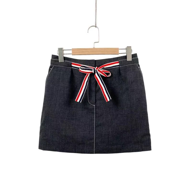 Thom Browne Thom Browne Colorful striped denim skirt Size 26" / US 2 / IT 38 - 1 Thumbnail