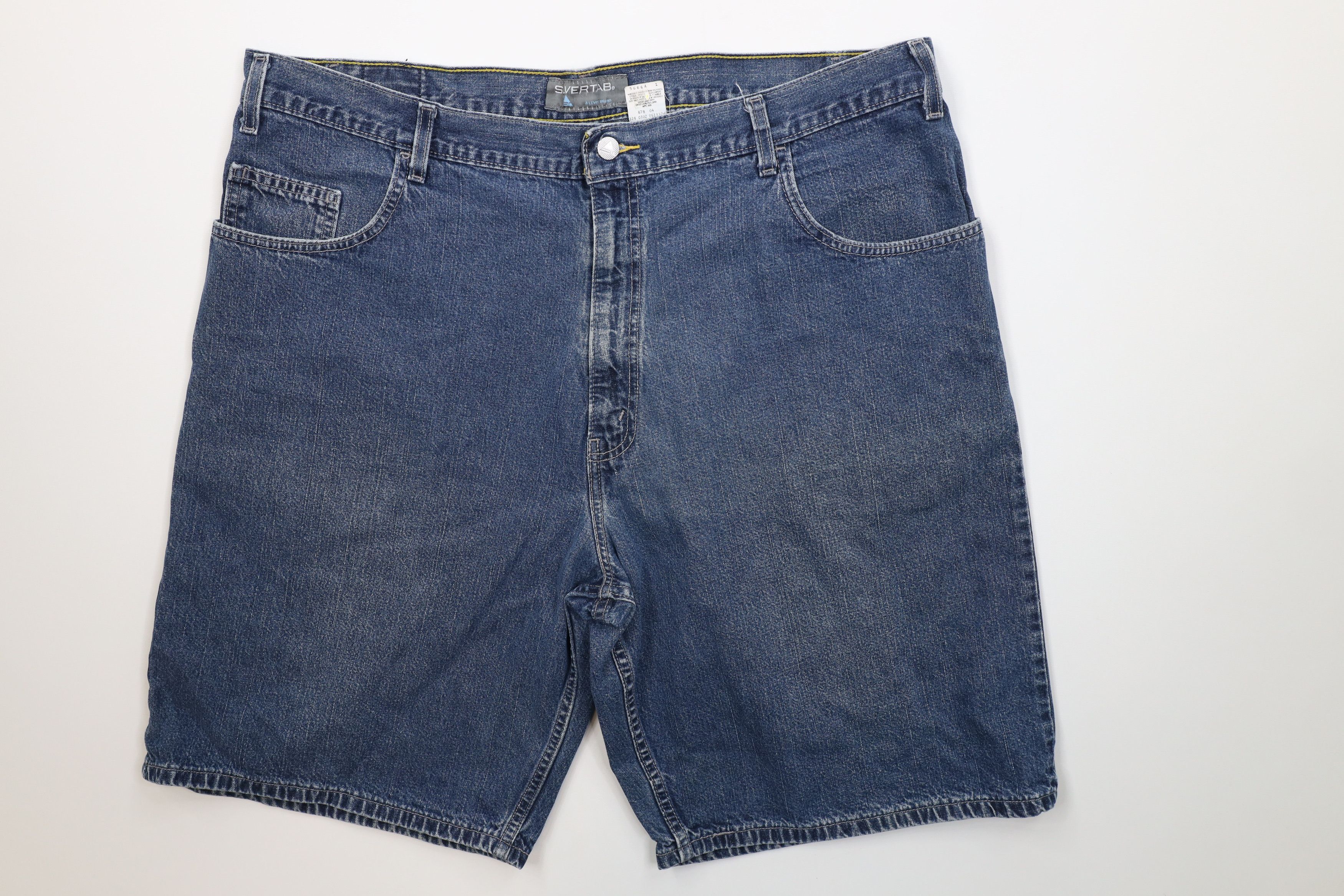 Levi's Vintage Y2K 2002 Levis SilverTab Fit Denim Jean Shorts Jorts Size US 42 / EU 58 - 1 Thumbnail