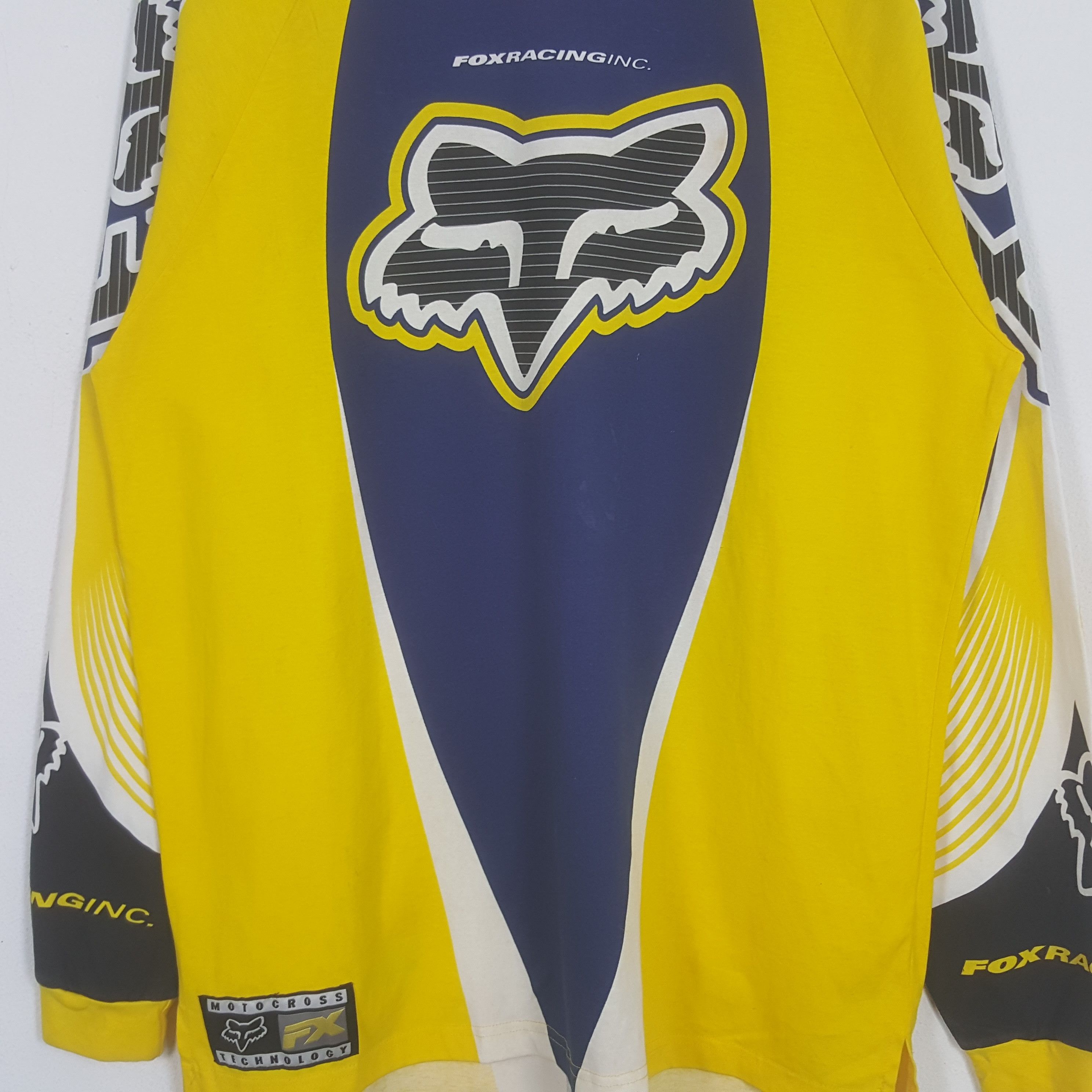 Fox Racing × Vintage Vintage Fox Racing Extreme Motorcross Long Sleeve Tshirt Size US XL / EU 56 / 4 - 2 Thumbnail