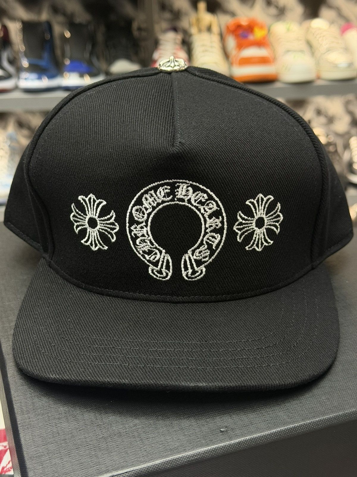 Chrome Hearts Chrome Hearts Horseshoe Denim Baseball Hat Size ONE SIZE - 3 Thumbnail