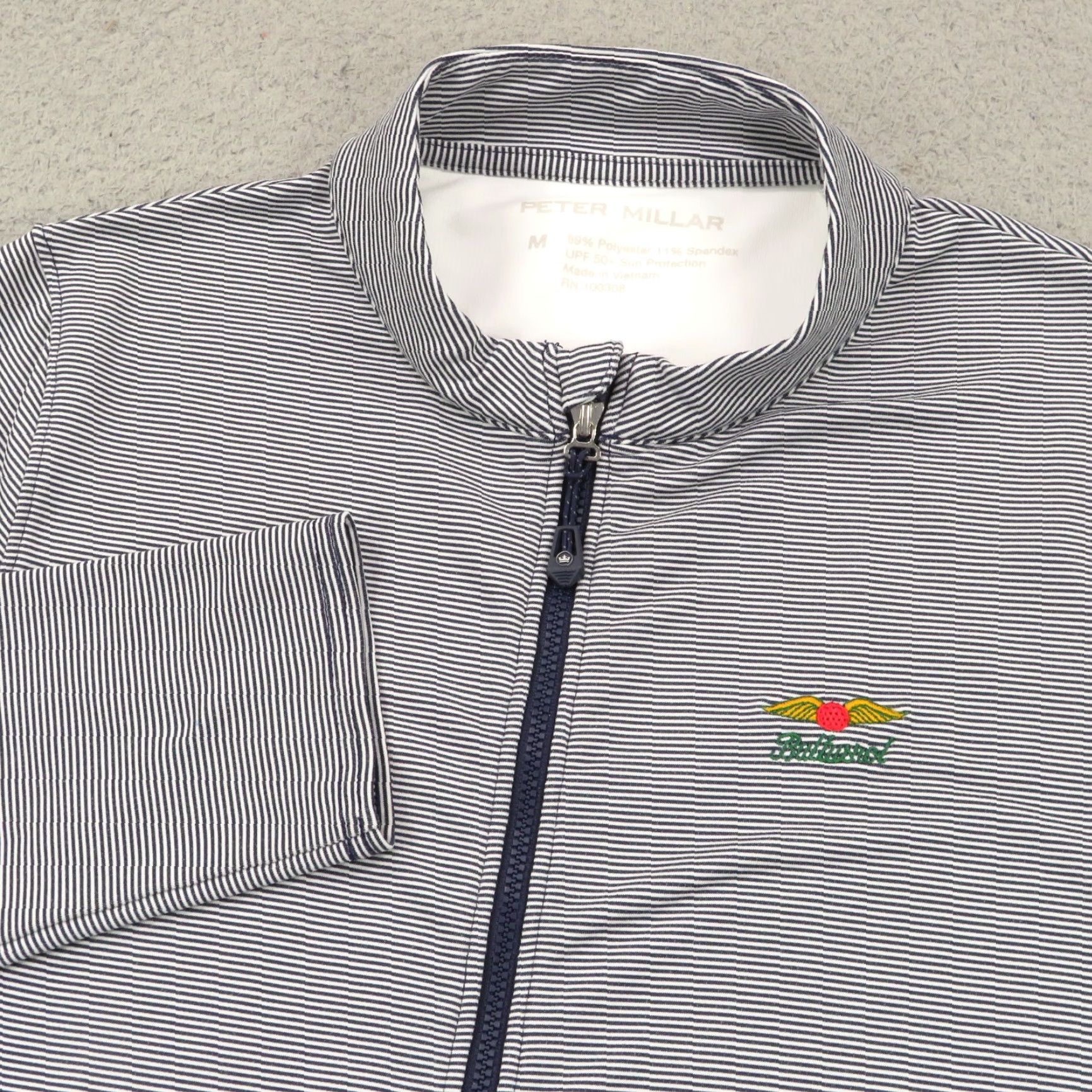 Peter Millar Peter Millar Jacket Women Medium White Navy Baltusrol Performance Katy Golf UPF Size M / US 6-8 / IT 42-44 - 2 Thumbnail