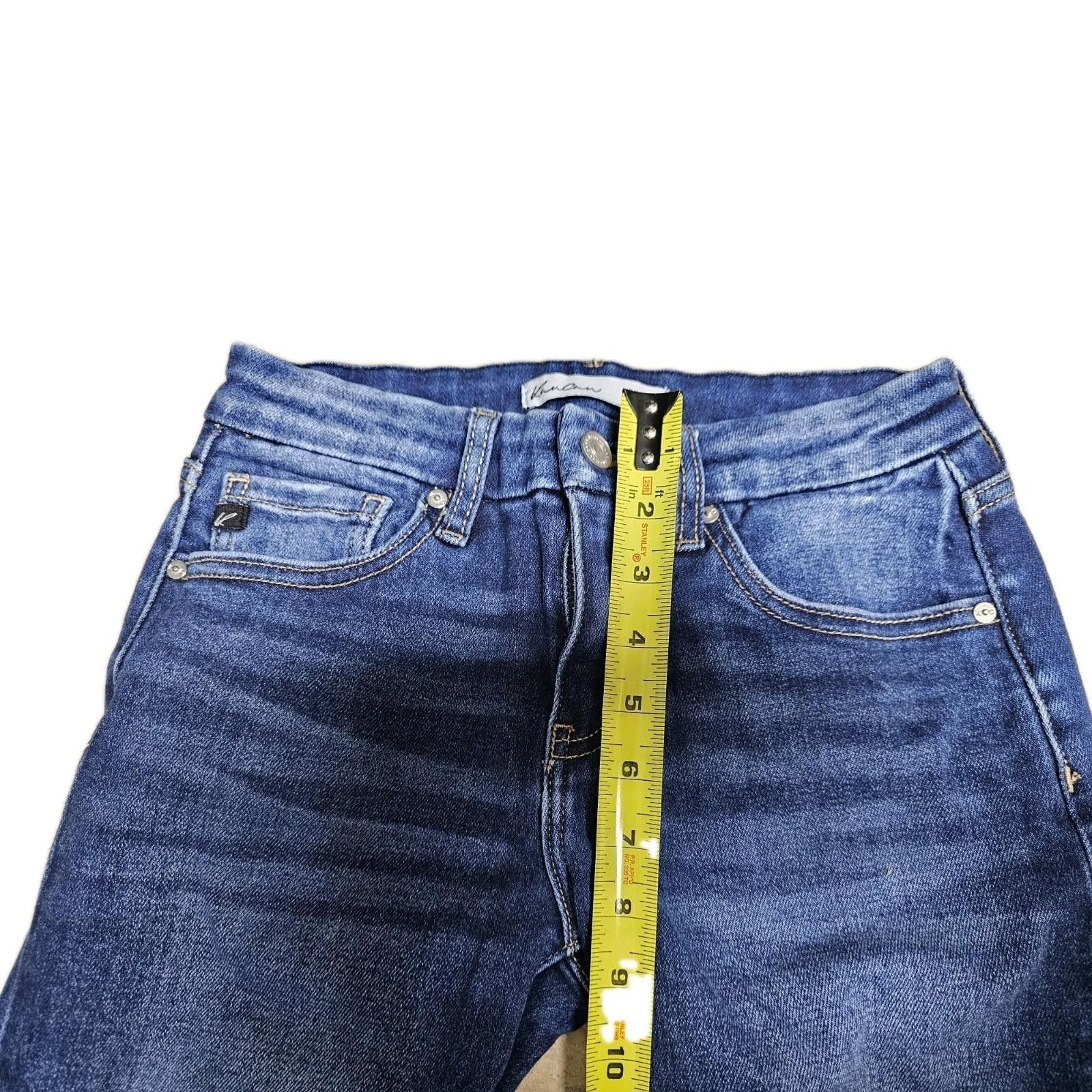 Kancan USA Kancan Jeans Size 3/25 Dark Wash Skinny Faded Denim 2 pairs Size 25" / US 0 / IT 36 - 4 Thumbnail