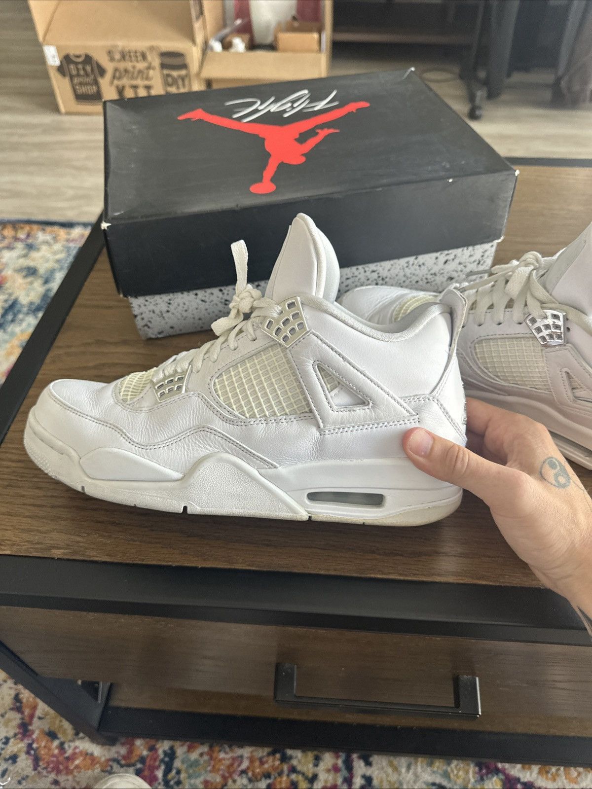 Jordan Brand Jordan Retro 4 Pure Money Size US 9 / EU 42 - 7 Thumbnail