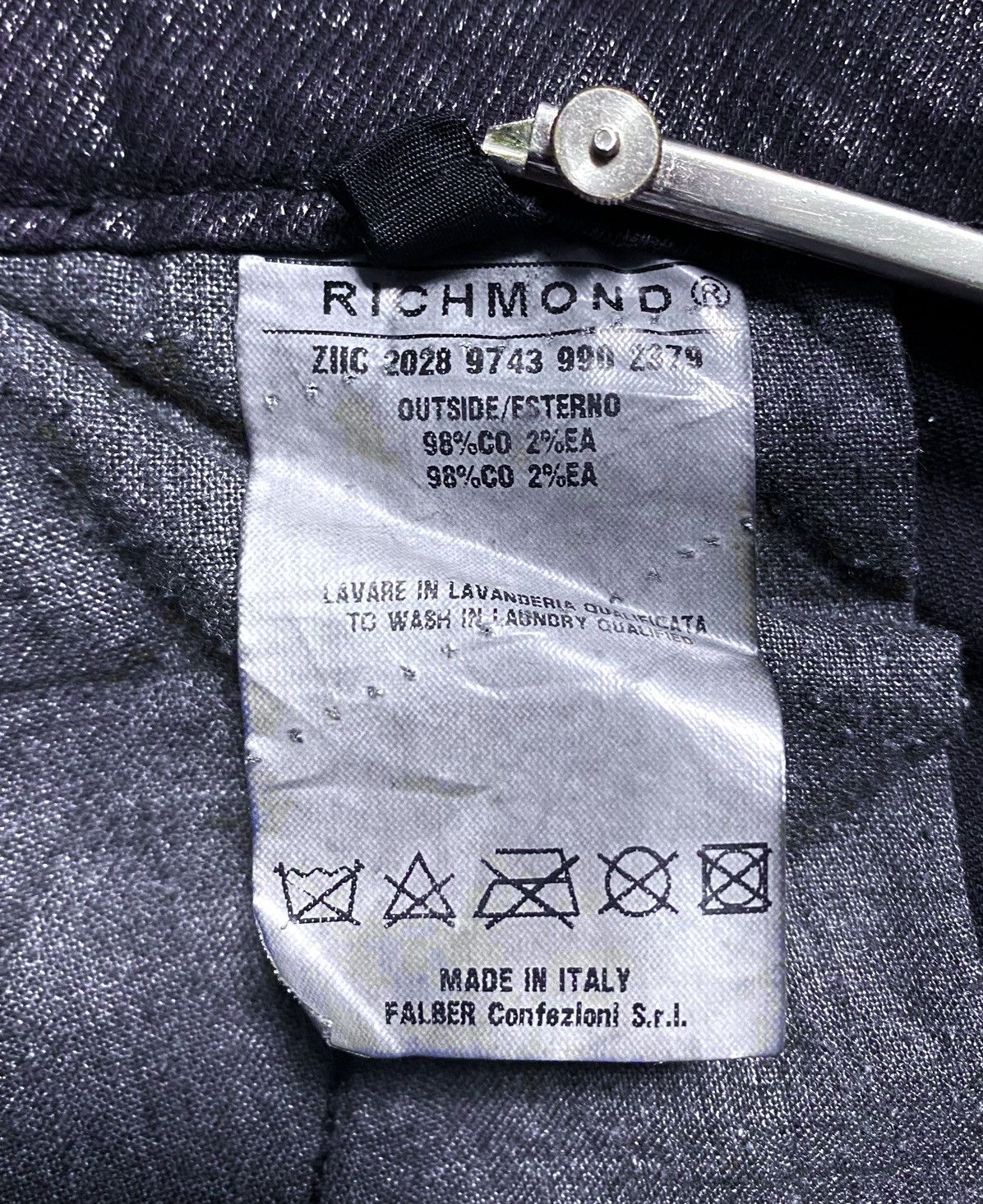 John Richmond Richmond Denim Graphite Multizip Biker Vintage Pants Trouser Size 28" / US 6 / IT 42 - 16 Thumbnail