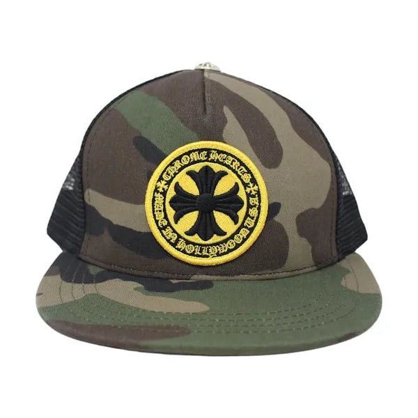 Chrome Hearts Chrome Hearts Camo Cross Patch Holly Mesh Trucker Size ONE SIZE - 1 Thumbnail
