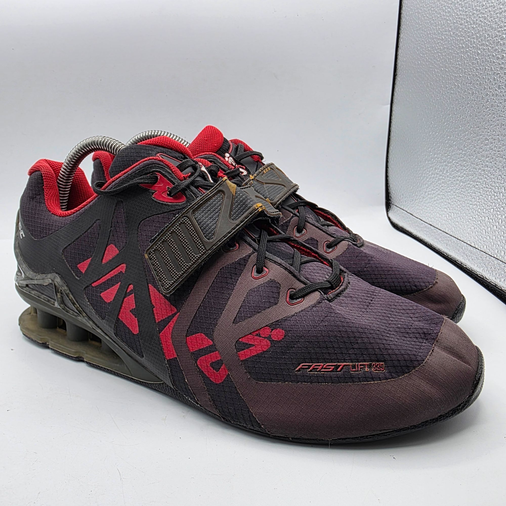 Other Inov-8 Fastlift 335 Mens Size 10 Black Red Weightlifting Sho Size US 10 / EU 43 - 1 Thumbnail