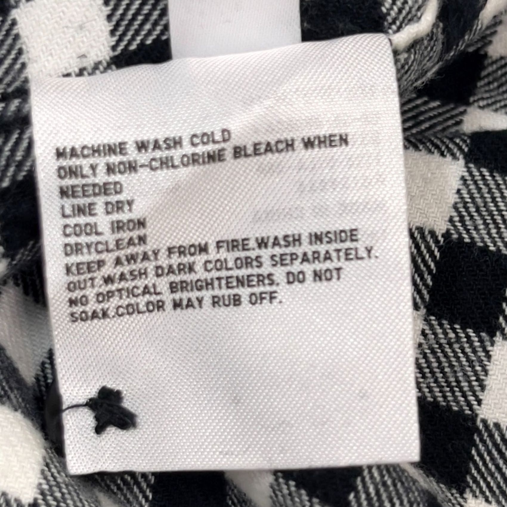 Uniqlo Uniqlo Mens Button Up Gingham Shirt XS Black/White Long Sleeve Pockets Size US XS / EU 42 / 0 - 7 Thumbnail