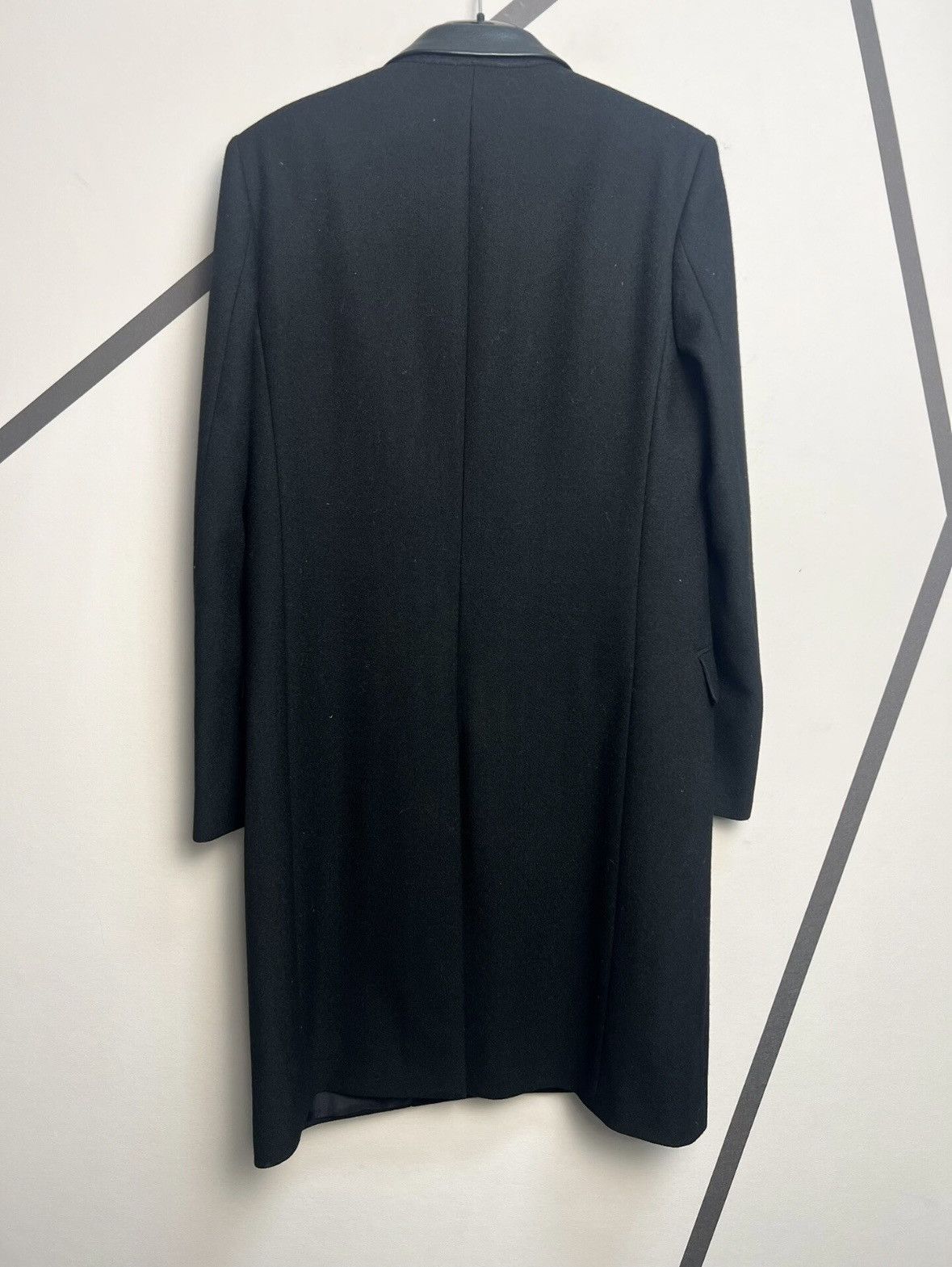 Saint Laurent Paris FW13 Black Blazer/Light Coat with Leather Collar Size US M / EU 48-50 / 2 - 2 Thumbnail