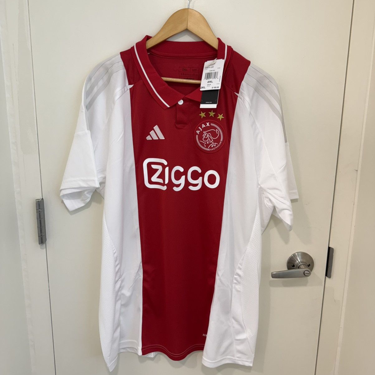 Adidas Ajax 24/25 Home Jersey Size US XXL / EU 58 / 5 - 1 Thumbnail
