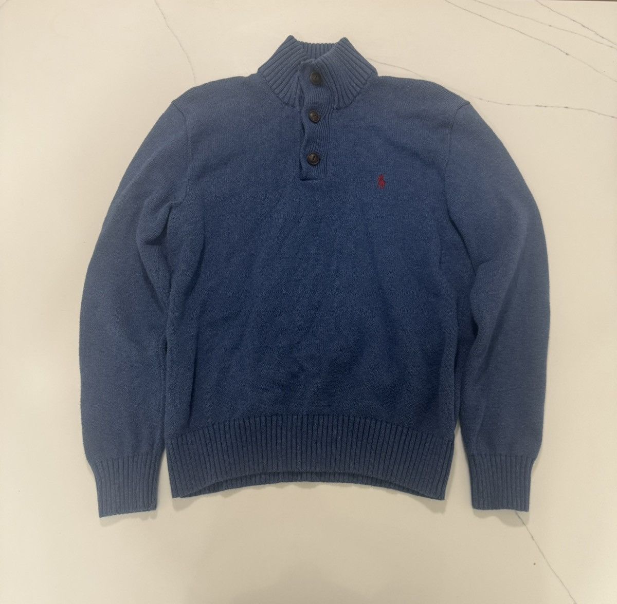 Polo Ralph Lauren 🔥 Polo Ralph Lauren Quarter Button Sweater 🧵🐎 Size US M / EU 48-50 / 2 - 1 Thumbnail