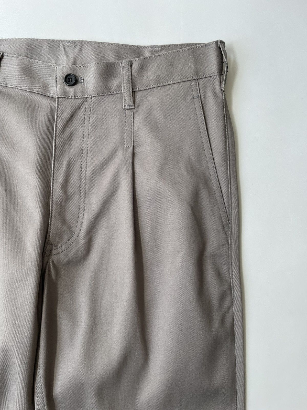 Comme des Garcons A/W 10 Pin Tuck Pleat Stone Cotton Pants Size US 32 / EU 48 - 5 Thumbnail