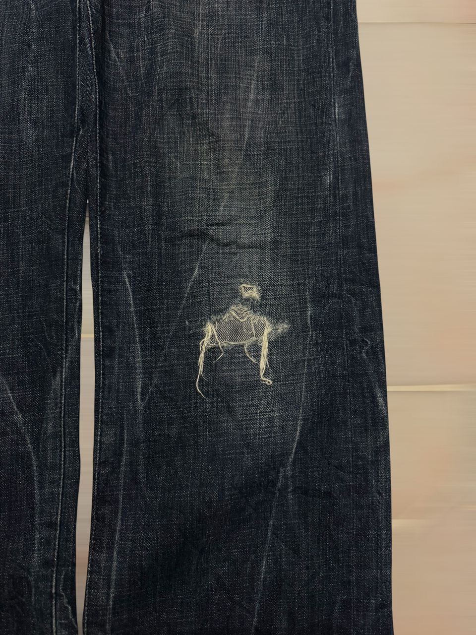 Tornado Mart 2000s Japanese Baggy-Wide Grunge Distressed Ripped Thunder Size US 32 / EU 48 - 3 Thumbnail