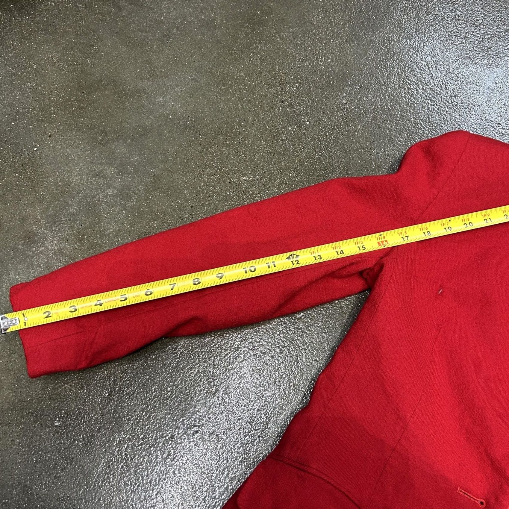 Evan Picone VINTAGE Evan-Picone Blazer Womens 8 Red Collarless One Button Lined Jacket 90s Size M / US 6-8 / IT 42-44 - 7 Thumbnail