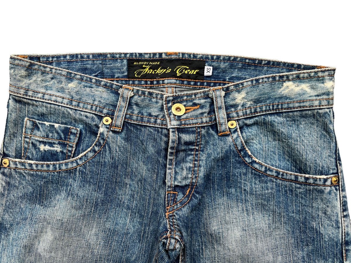 Japanese Brand Jacky Japan Distressed Ripped Lowrise Skinny Fit Jeans 30x32 Size 30" / US 8 / IT 44 - 6 Thumbnail