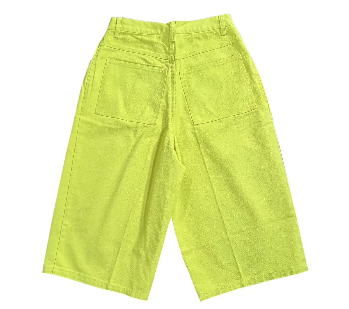 Vintage Vintage Bad Boyz Yellow Denim Long Shorts (Size 29) NWOT Size US 29 - 2 Thumbnail