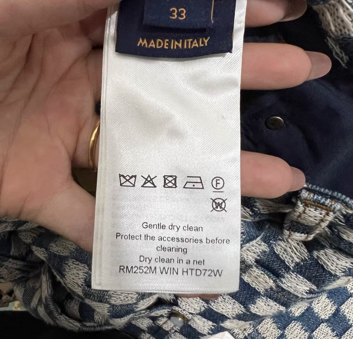 Louis Vuitton Louis Vuitton × Nigo Mini Straight-leg Denim Pants J41 Size 33" - 4 Thumbnail