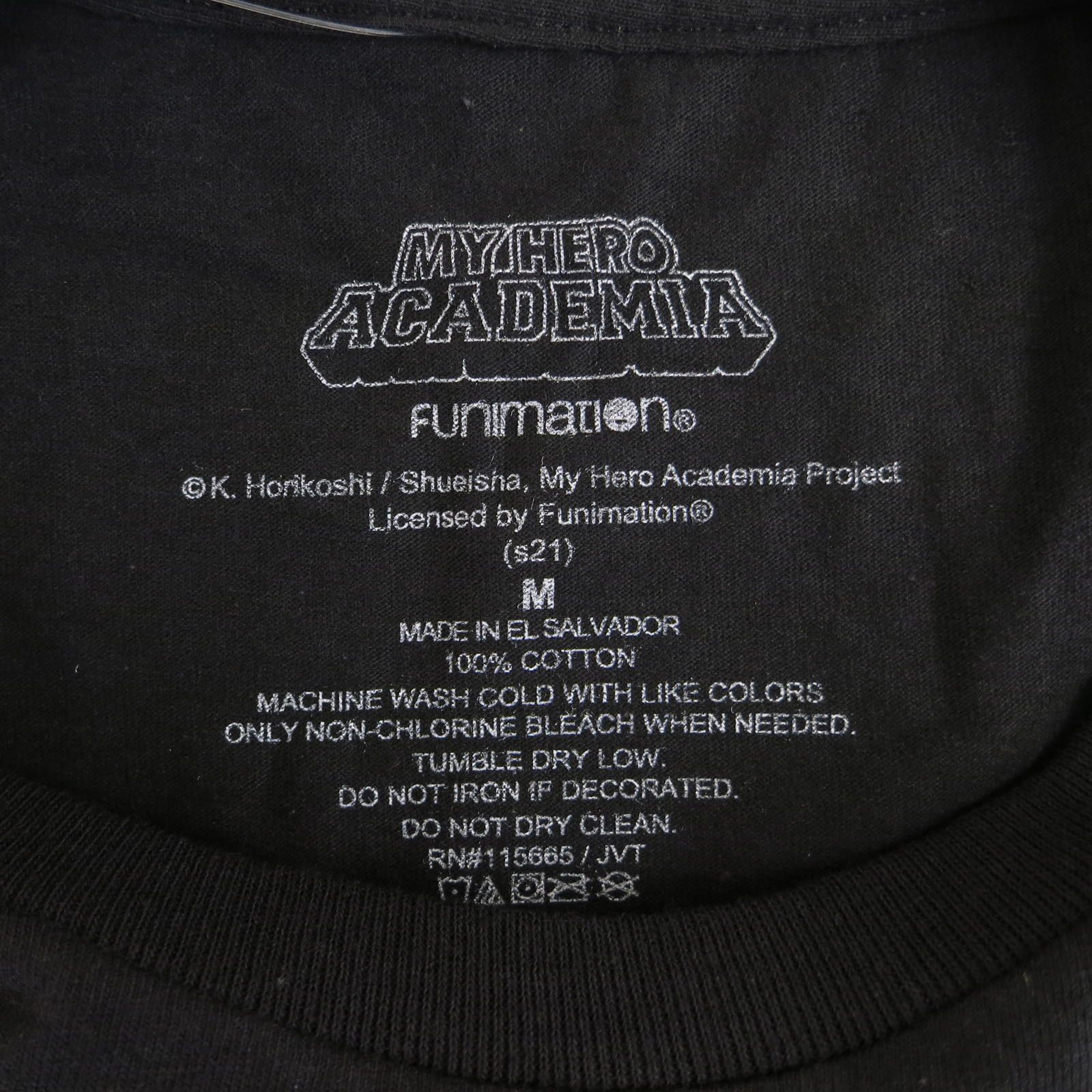 Other My Hero Academia Black Graphic T-Shirt Medium NWT Size US M / EU 48-50 / 2 - 4 Thumbnail