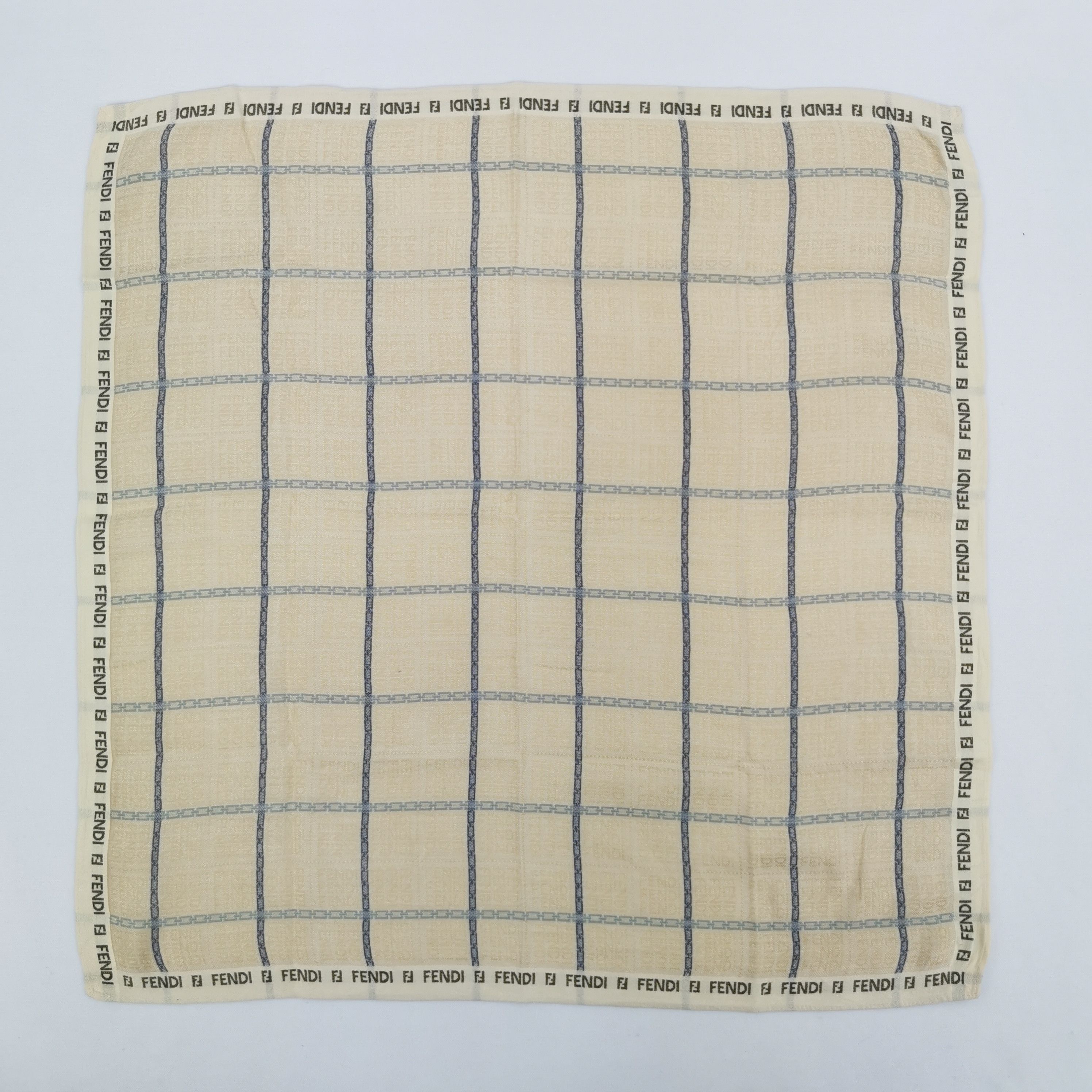 Japanese Brand Vintage FENDI Handkerchief Bandana Pocket Square Size ONE SIZE - 2 Thumbnail