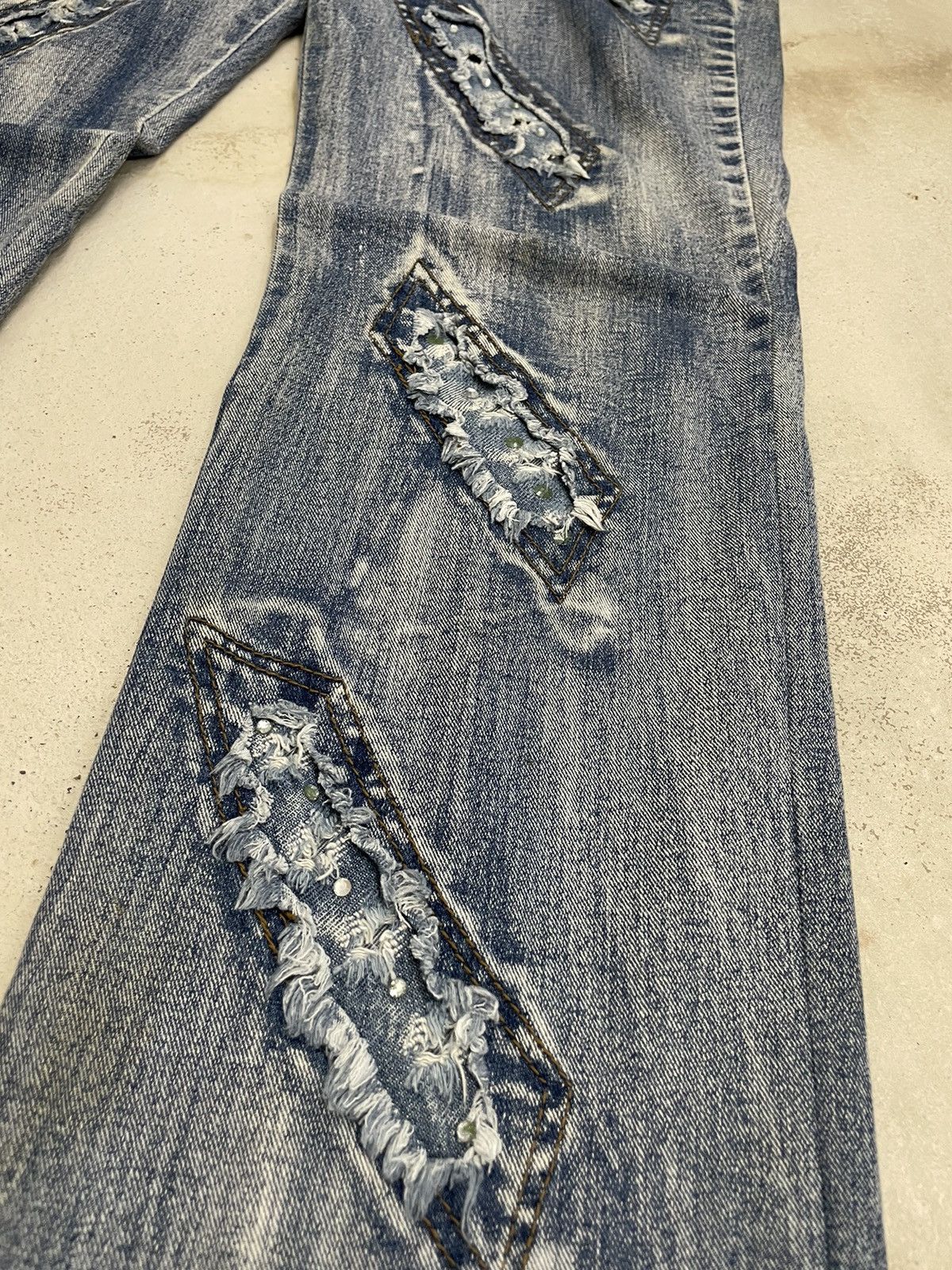 Hysteric Glamour Deep Enzyme Wash Flare Distressed Kapital Style Denim Size 28" / US 6 / IT 42 - 8 Thumbnail