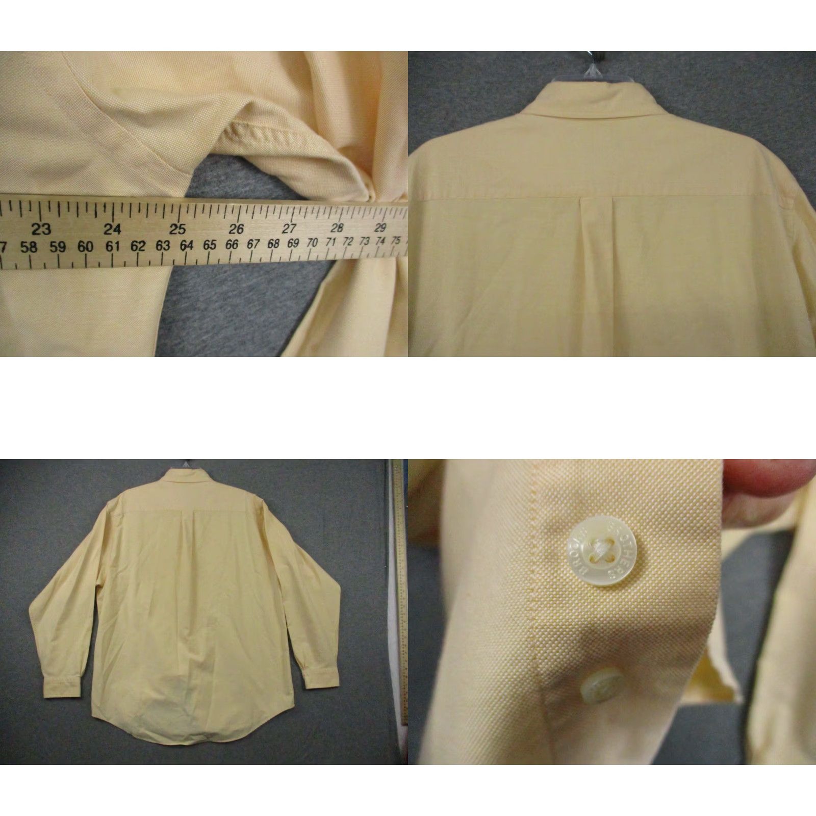 Brooks Brothers VINTAGE Brooks Brothers Shirt Large Yellow Blue Label Hong Kong Size US L / EU 52-54 / 3 - 8 Thumbnail