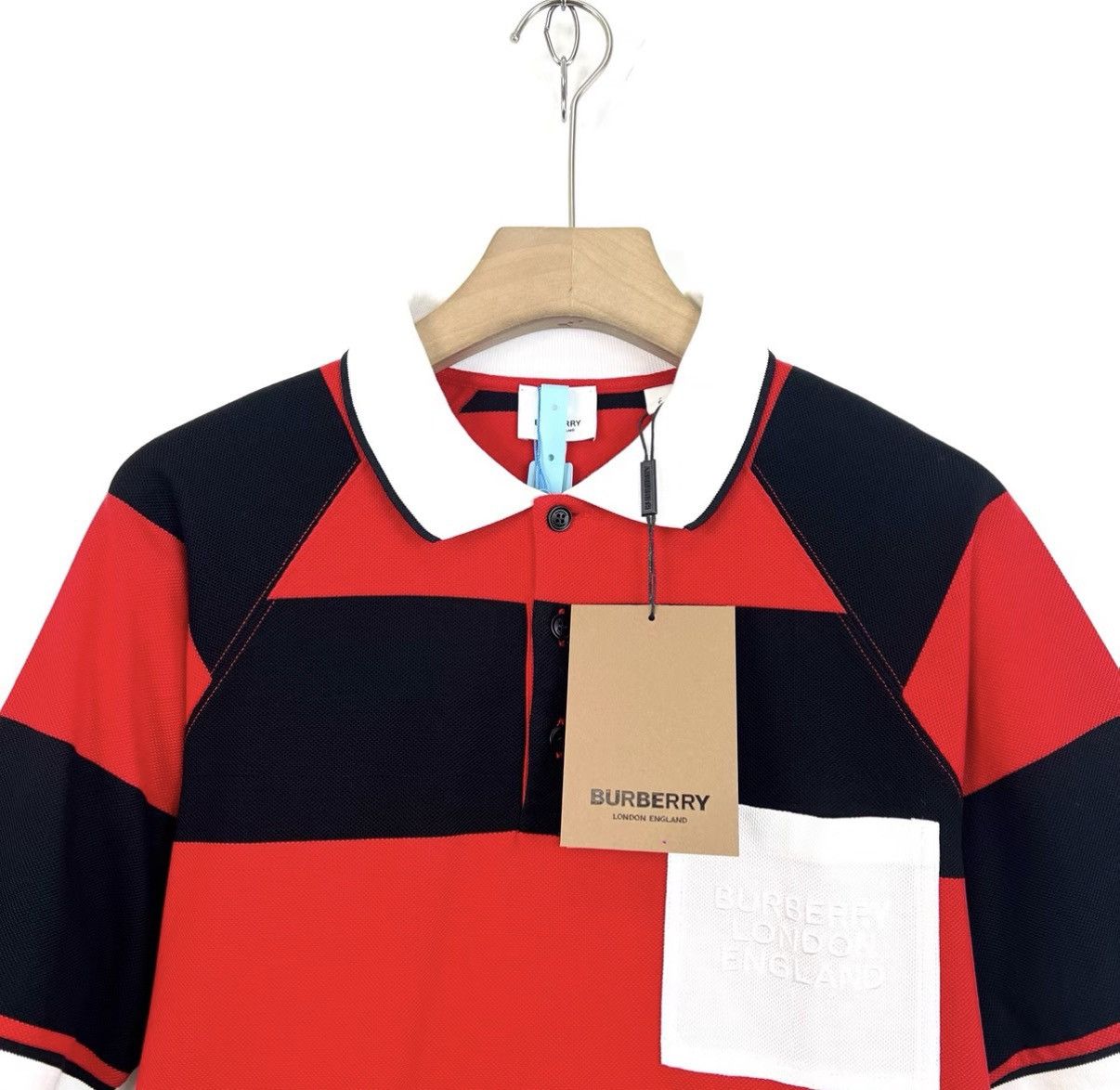 Burberry Burberry Striped Color Block Short Sleeve Polo Shirt K12 Size US S / EU 44-46 / 1 - 3 Thumbnail