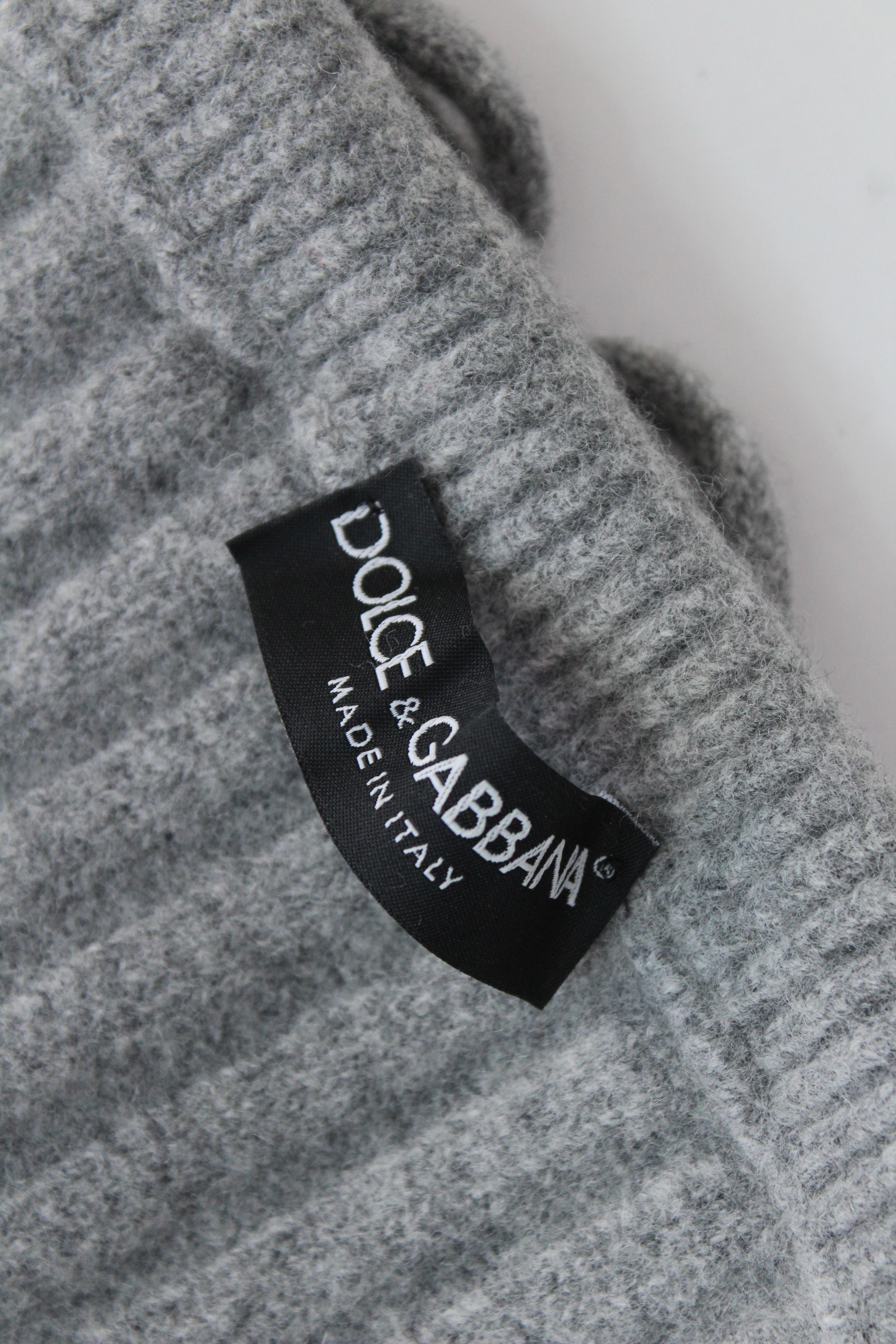 Dolce & Gabbana Dolce & Gabbana Ski Italia Patch Neck Warmer Snood Grey Size ONE SIZE - 11 Thumbnail