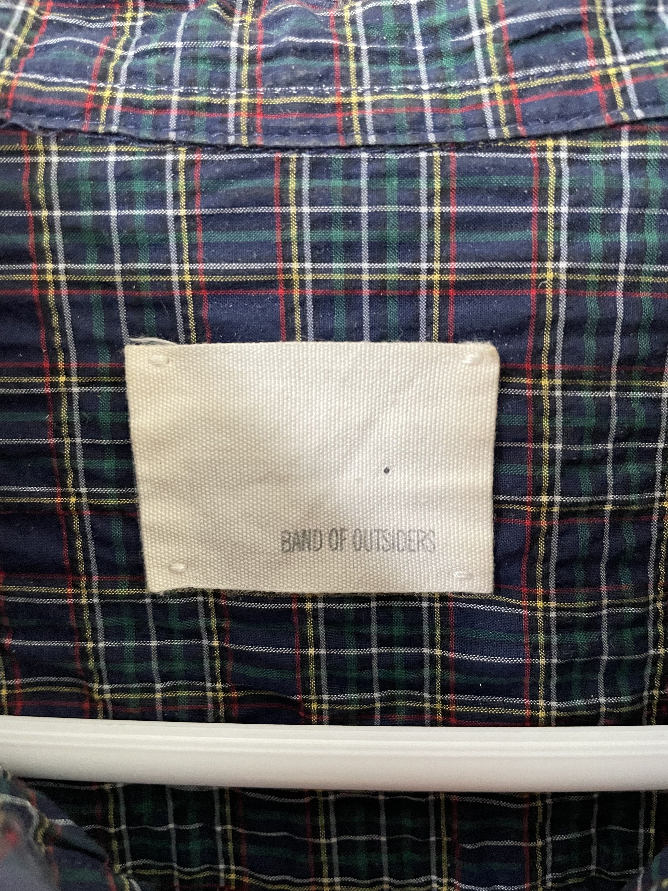 Band Of Outsiders Band of Outsiders plaid shirt oxford stretch fabric Size US S / EU 44-46 / 1 - 4 Thumbnail