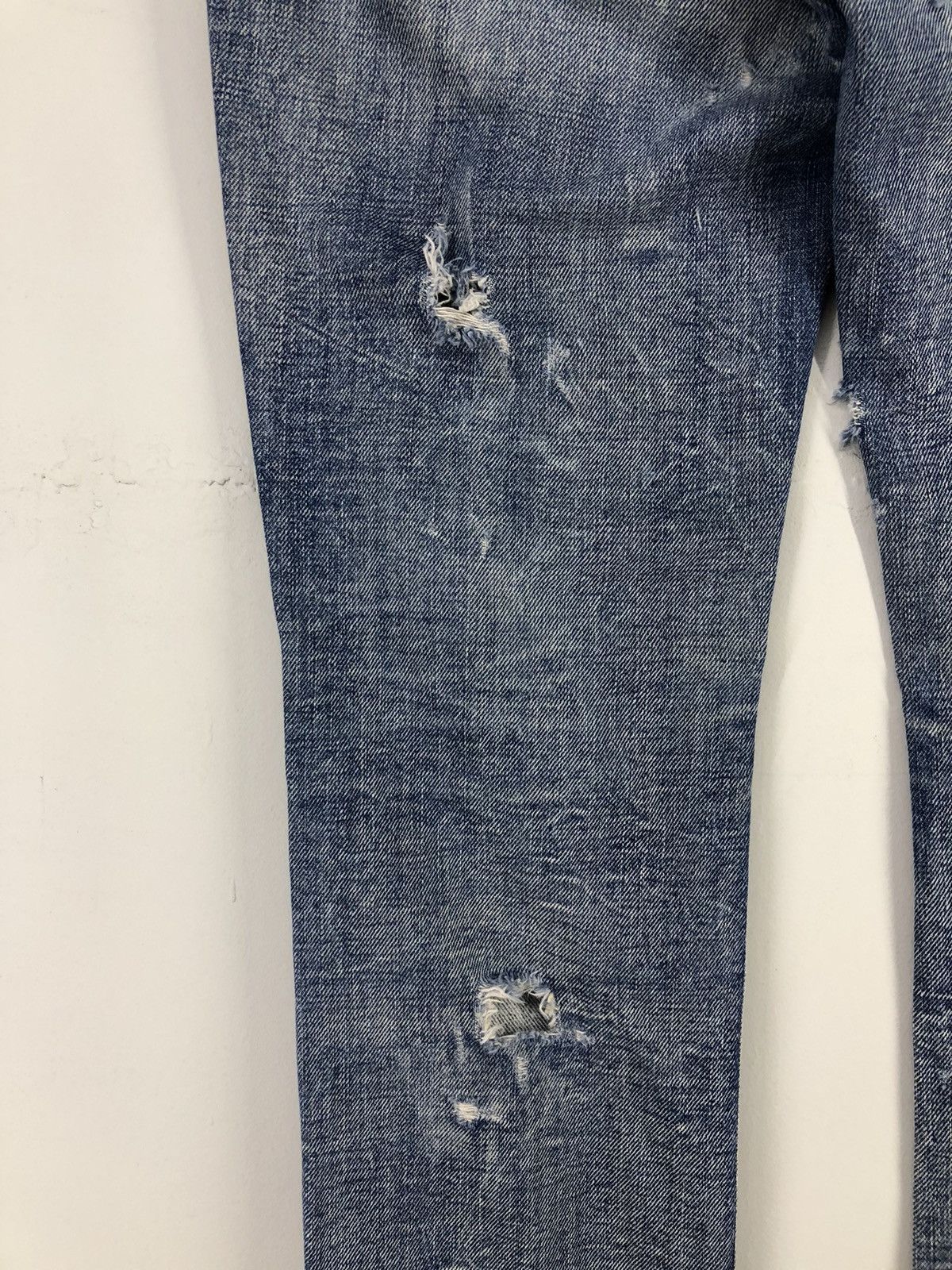 Diesel Vintage Diesel Lowky Distressed Faded Blue Jeans Size 29" - 15 Thumbnail