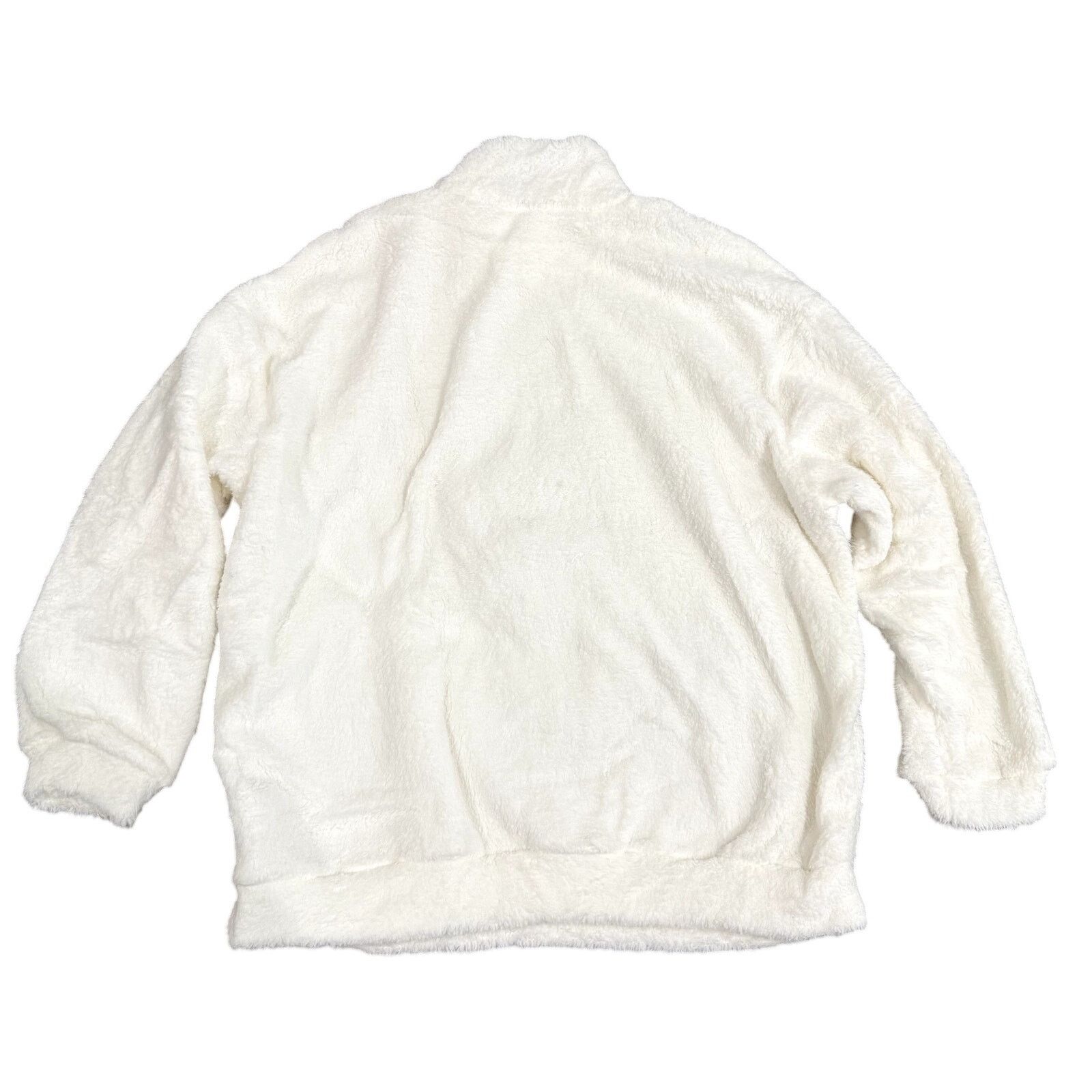 Shein Women's Plus Cozy Sherpa 'So What!' Collared Sweatshirt, 1XL Size XL / US 12-14 / IT 48-50 - 2 Thumbnail