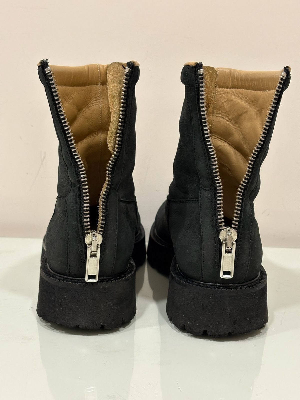 Maison Margiela Maison Margiela MM6 Distressed Scuffed Toe Leather Zipper Size US 10.5 / EU 43-44 - 6 Thumbnail
