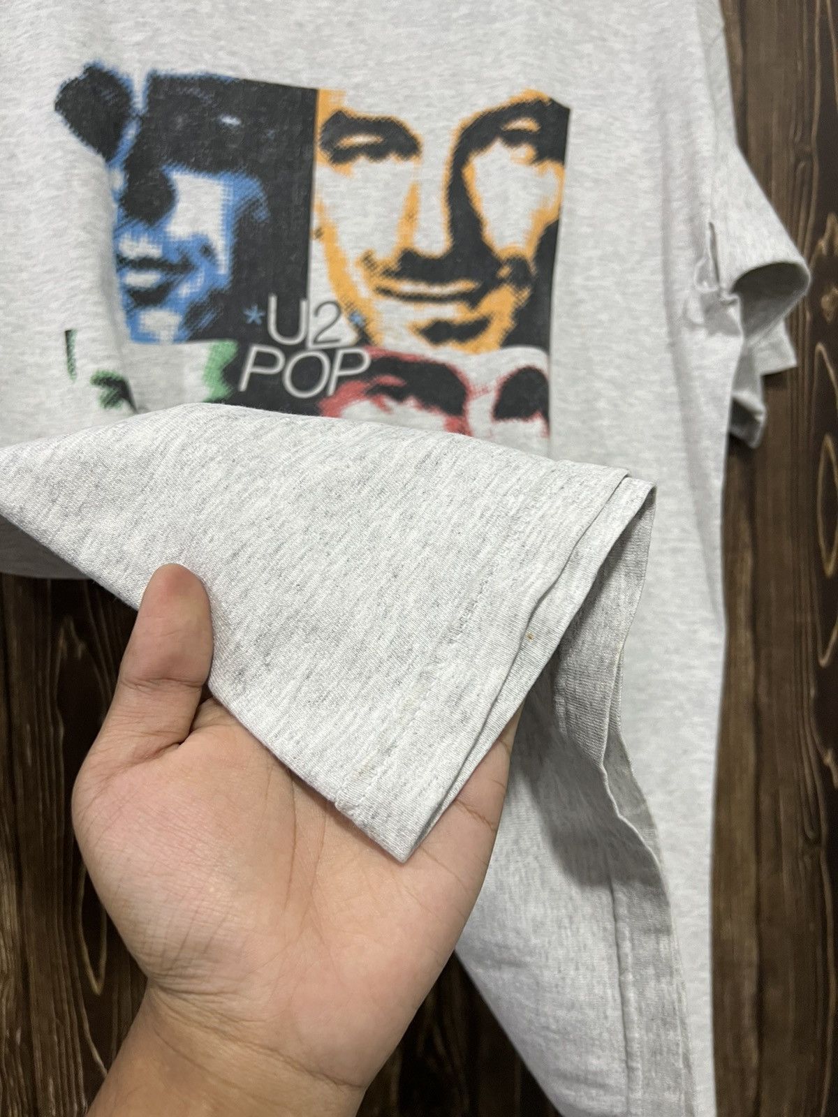 Band Tees × Vintage Vintage 90s U2 Pop Mart Tour Tshirt Size US L / EU 52-54 / 3 - 8 Thumbnail