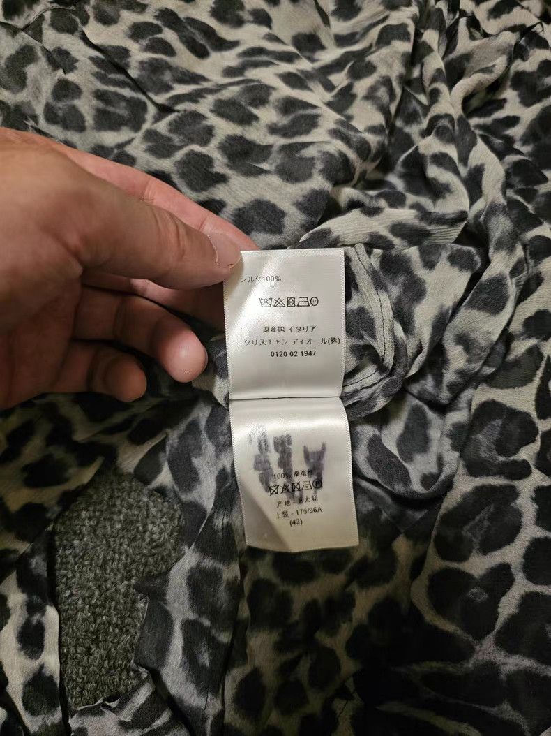 Dior Dior Women's Leopard Print Silk Shirt Size L / US 10 / IT 46 - 2 Thumbnail