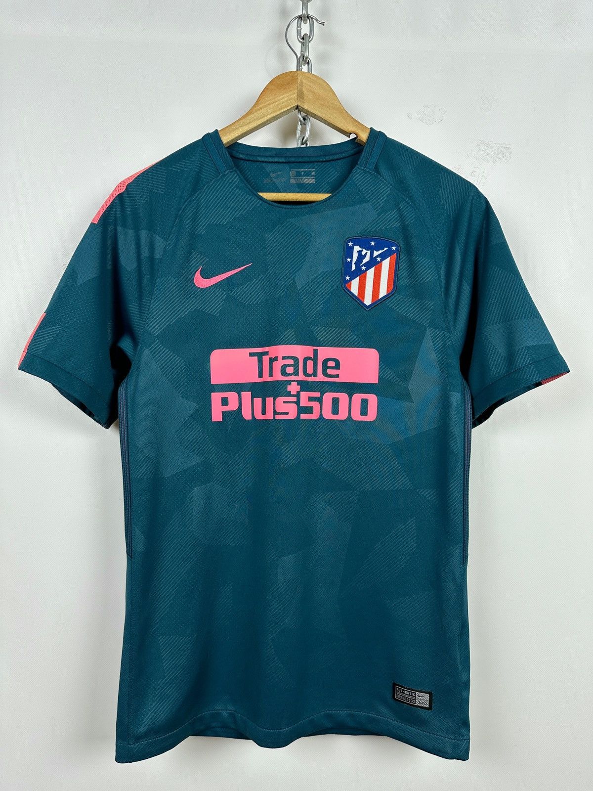 Nike 2017/18 Nike Atletico Madrid Third Kit Soccer Jersey Size US S / EU 44-46 / 1 - 1 Thumbnail