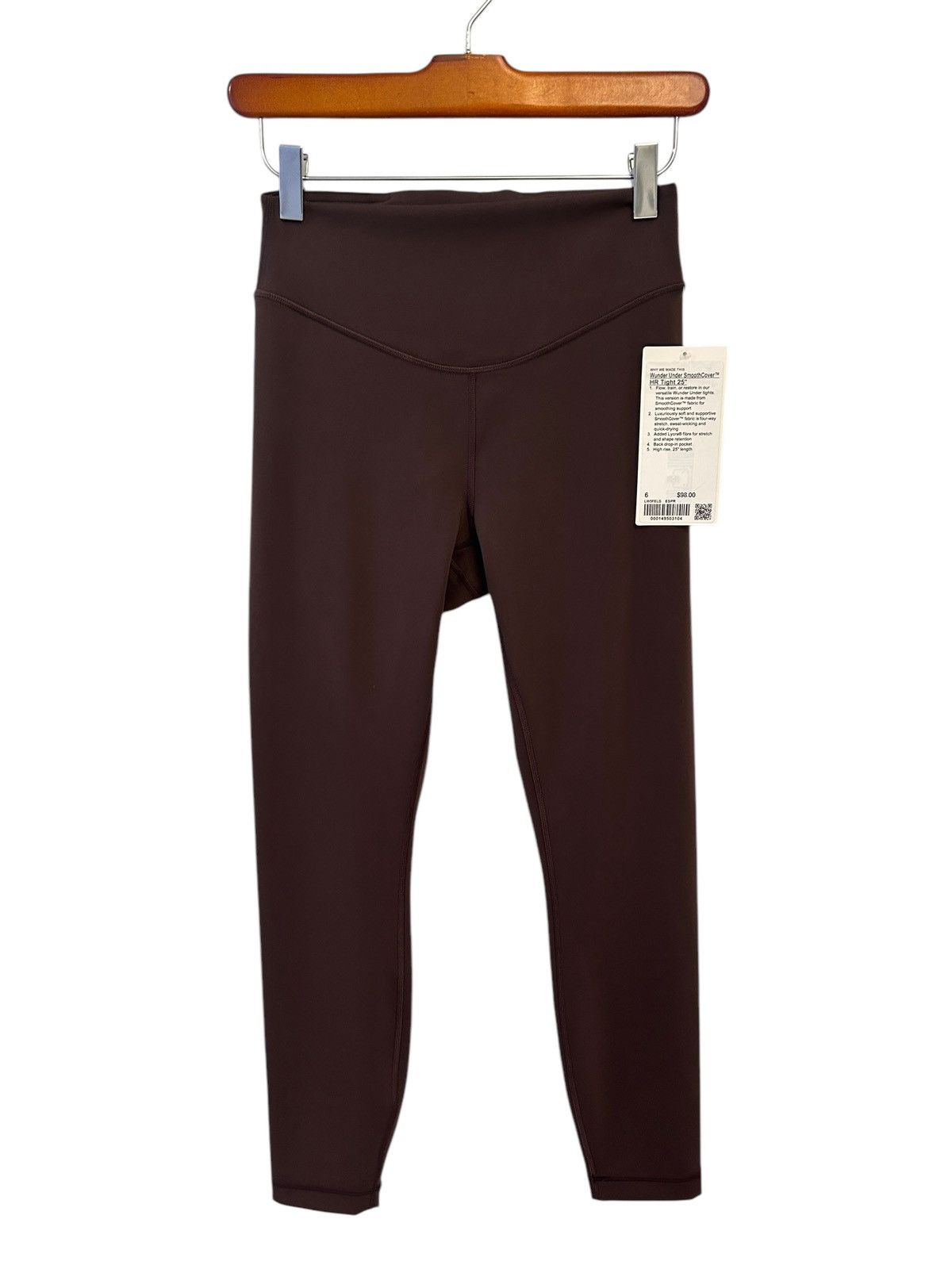 Lululemon Lululemon Wunder Under SmoothCover Tight 25" 6 Espresso Size 28" / US 6 / IT 42 - 5 Thumbnail