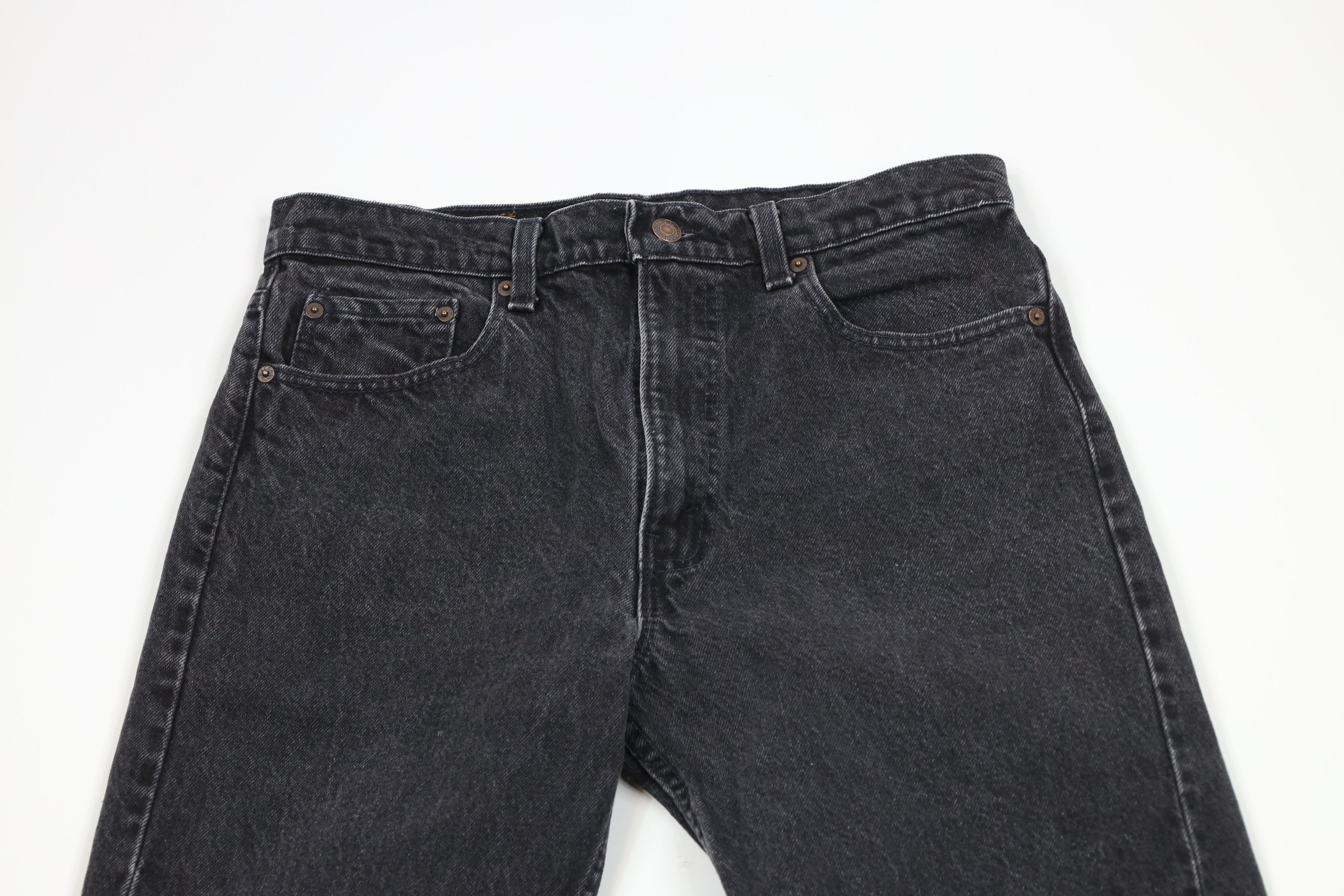 Levi's Vintage 90s Levis 505 Regular Fit Denim Jeans Black USA Size US 32 / EU 48 - 2 Thumbnail