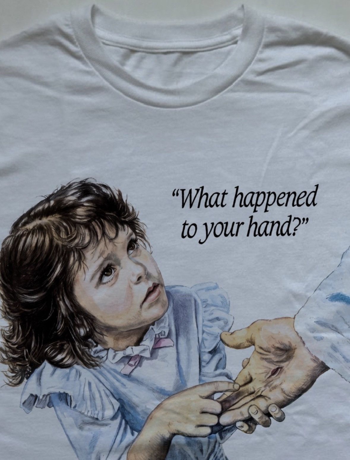 Streetwear × Vintage 1989 WHAT HAPPENED TO YOUR HAND? Jesus