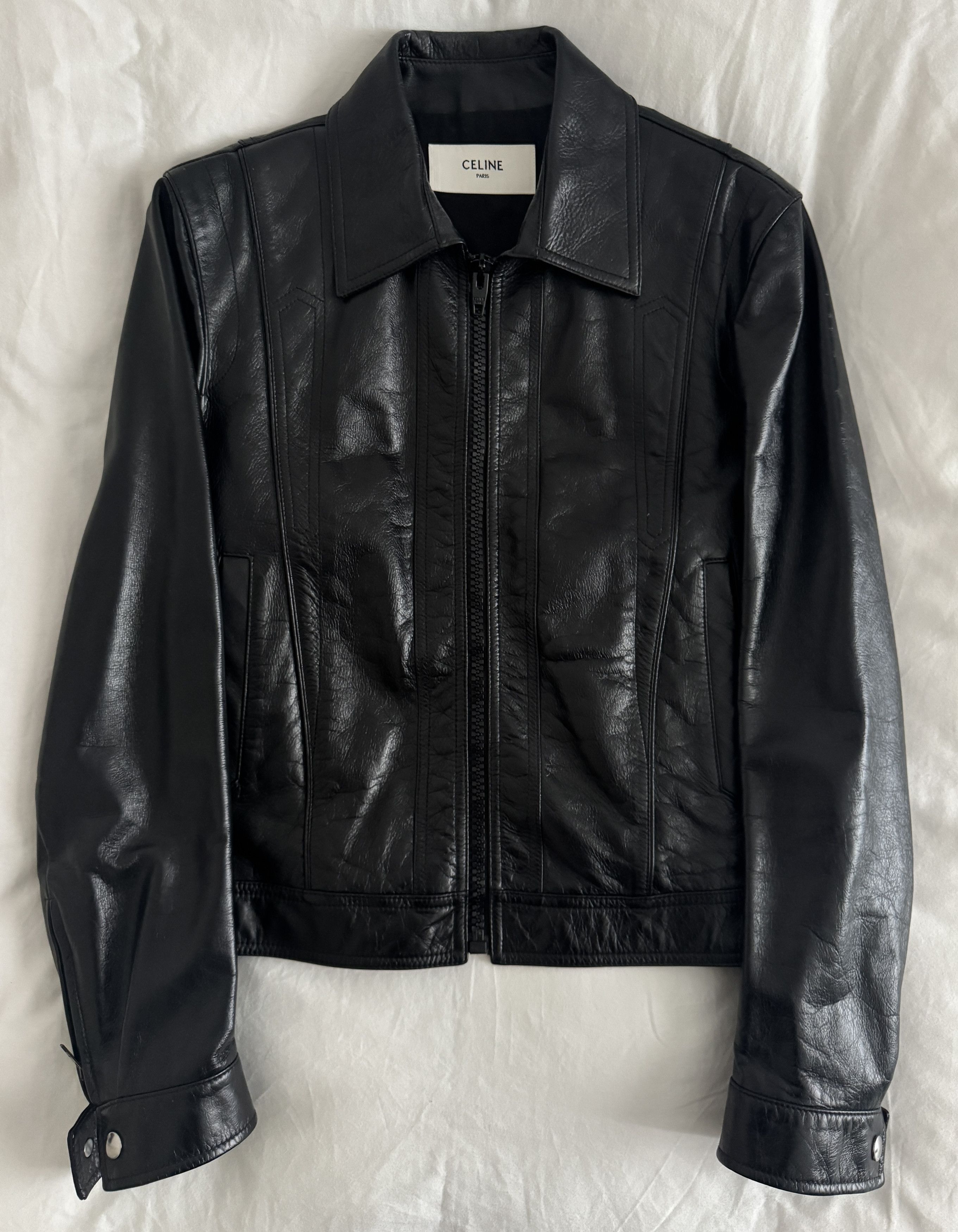 Men's Celine Leather Jackets | Grailed