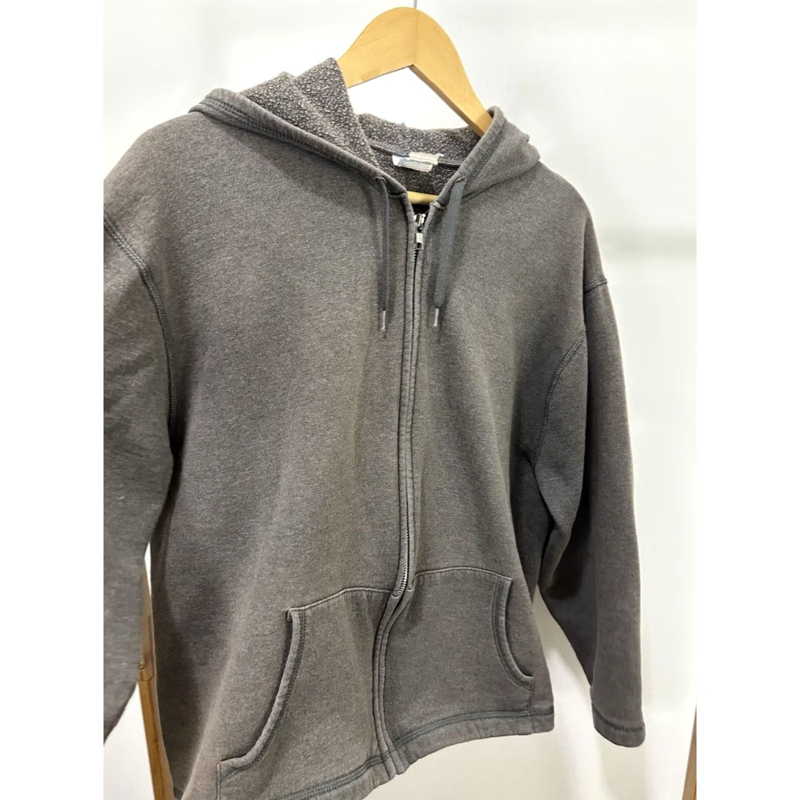 Hanes VTG Gradient Sun Faded Worn BOXY CROPPED Full Zip Hoodie Sweatshirt Size XL CI? Size XL / US 12-14 / IT 48-50 - 4 Thumbnail