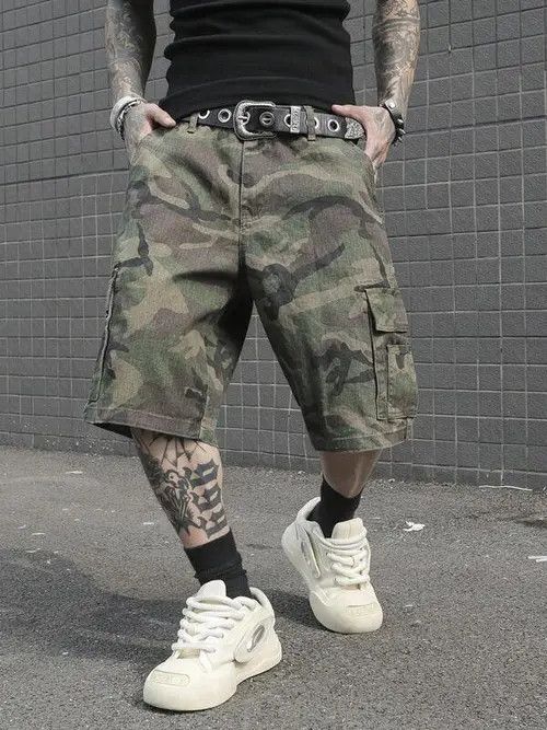 DRIP cargo Camo shorts jorts RETRO