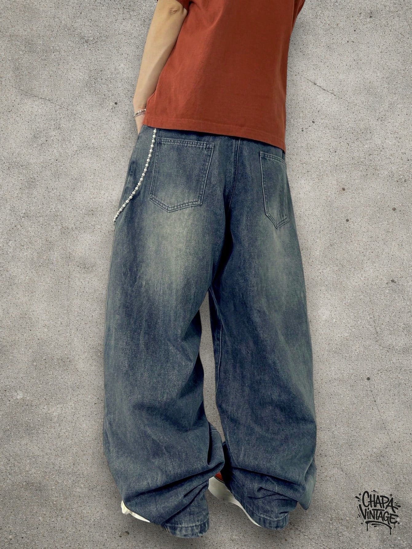 Vintage Baggy denim jeans Size US 32 / EU 48 - 3 Thumbnail