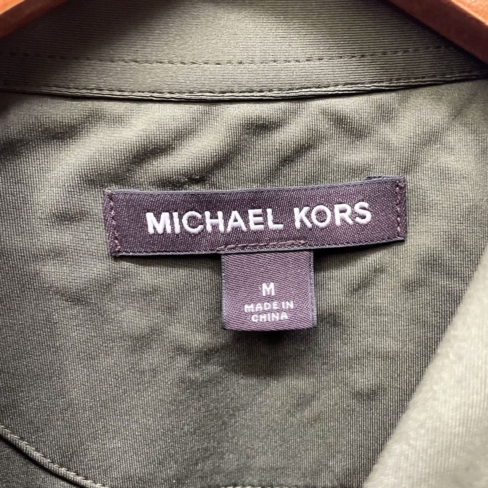 Michael Kors Michael Kors Polo Shirt Mens Size M Athletic Dark Green Stretchy Polo Shirt Size US M / EU 48-50 / 2 - 4 Thumbnail