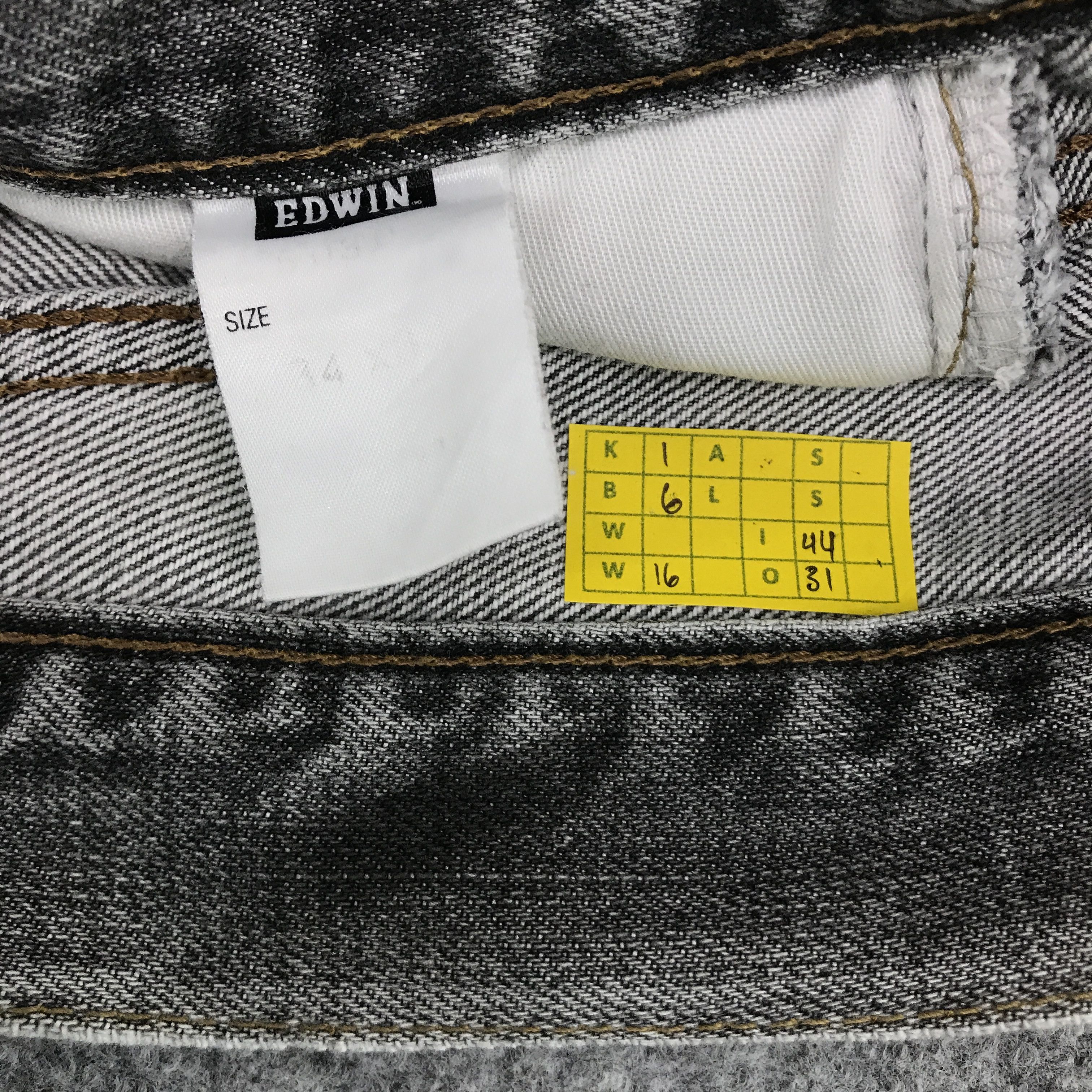 Edwin black faded denim edwin distressed jean pants Size US 32 / EU 48 - 10 Thumbnail