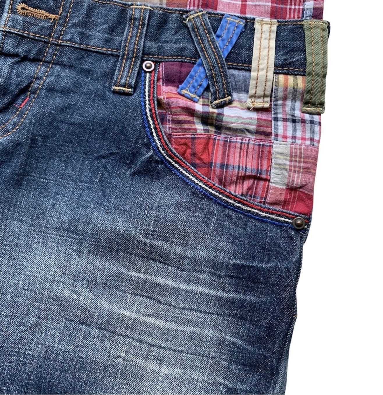 If Six Was Nine Memory special japan double waist with madras plaid trim Size US 33 - 4 Thumbnail