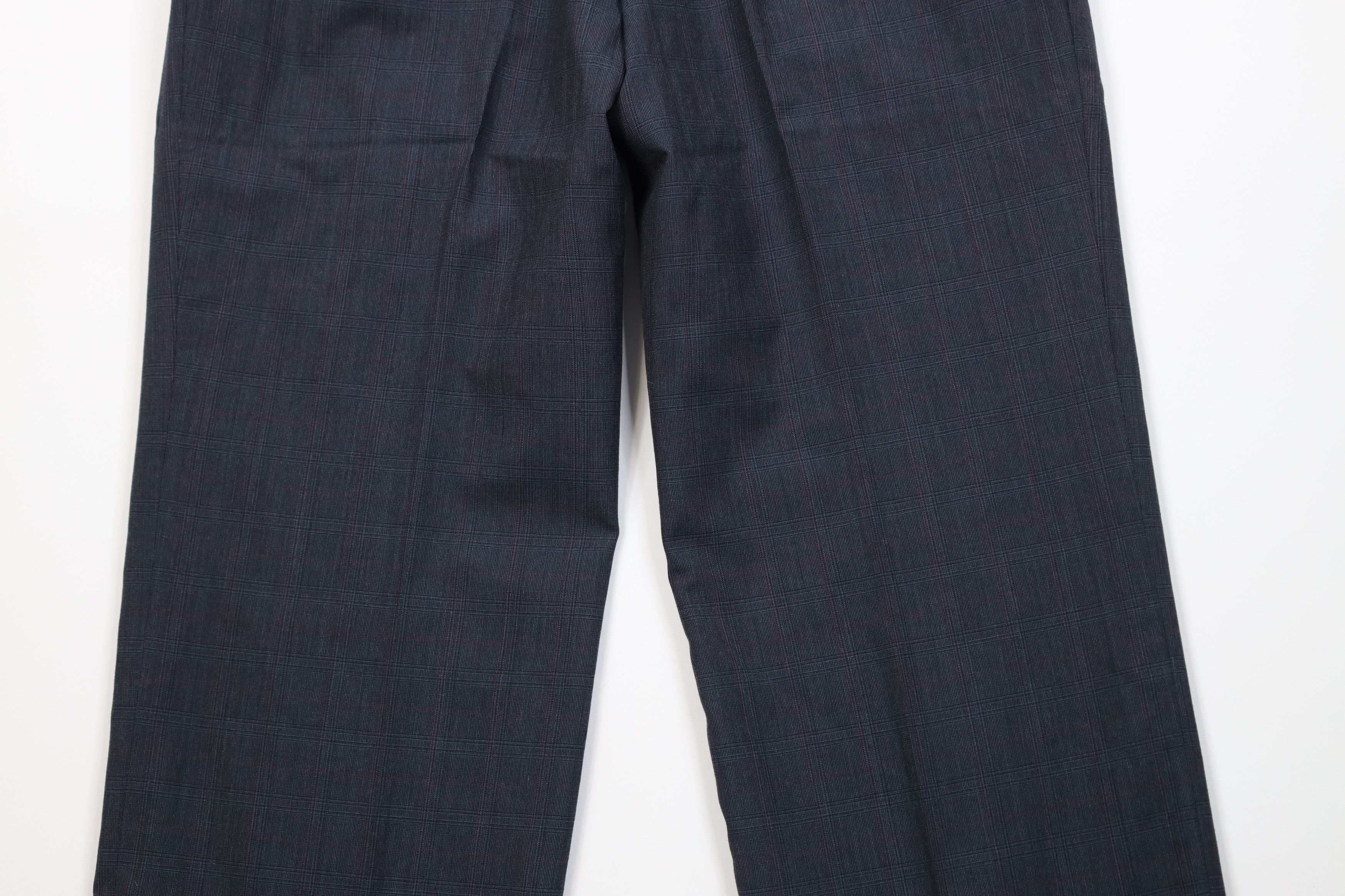 Vintage Vintage 70s Streetwear Wool Wide Leg Chino Pants Plaid USA Size US 34 / EU 50 - 9 Thumbnail