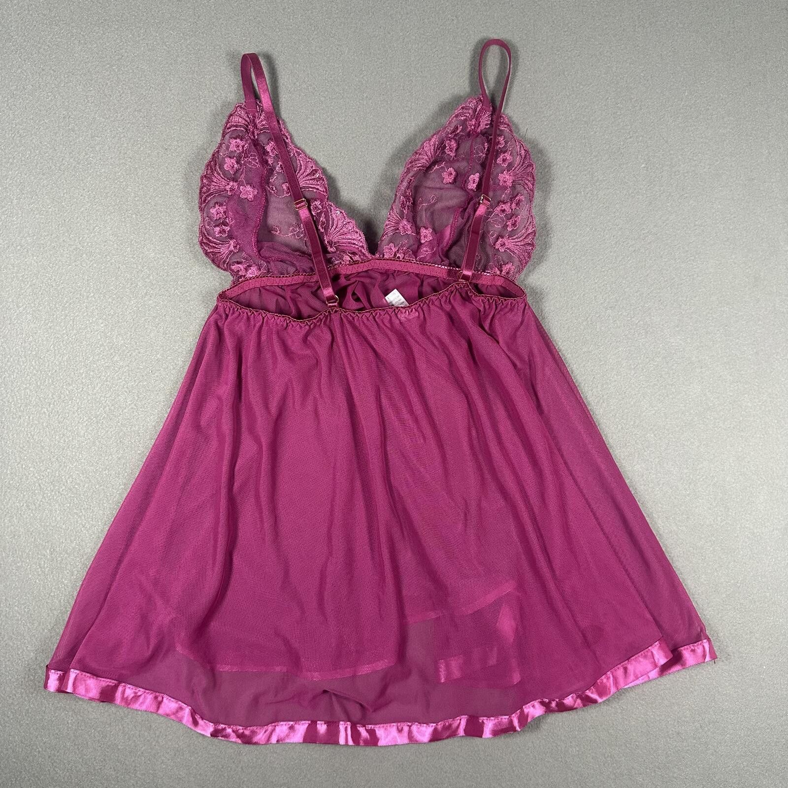 Other Lingerie Tank Top Pink Mesh Lace Y2K Size L / US 10 / IT 46 - 2 Thumbnail