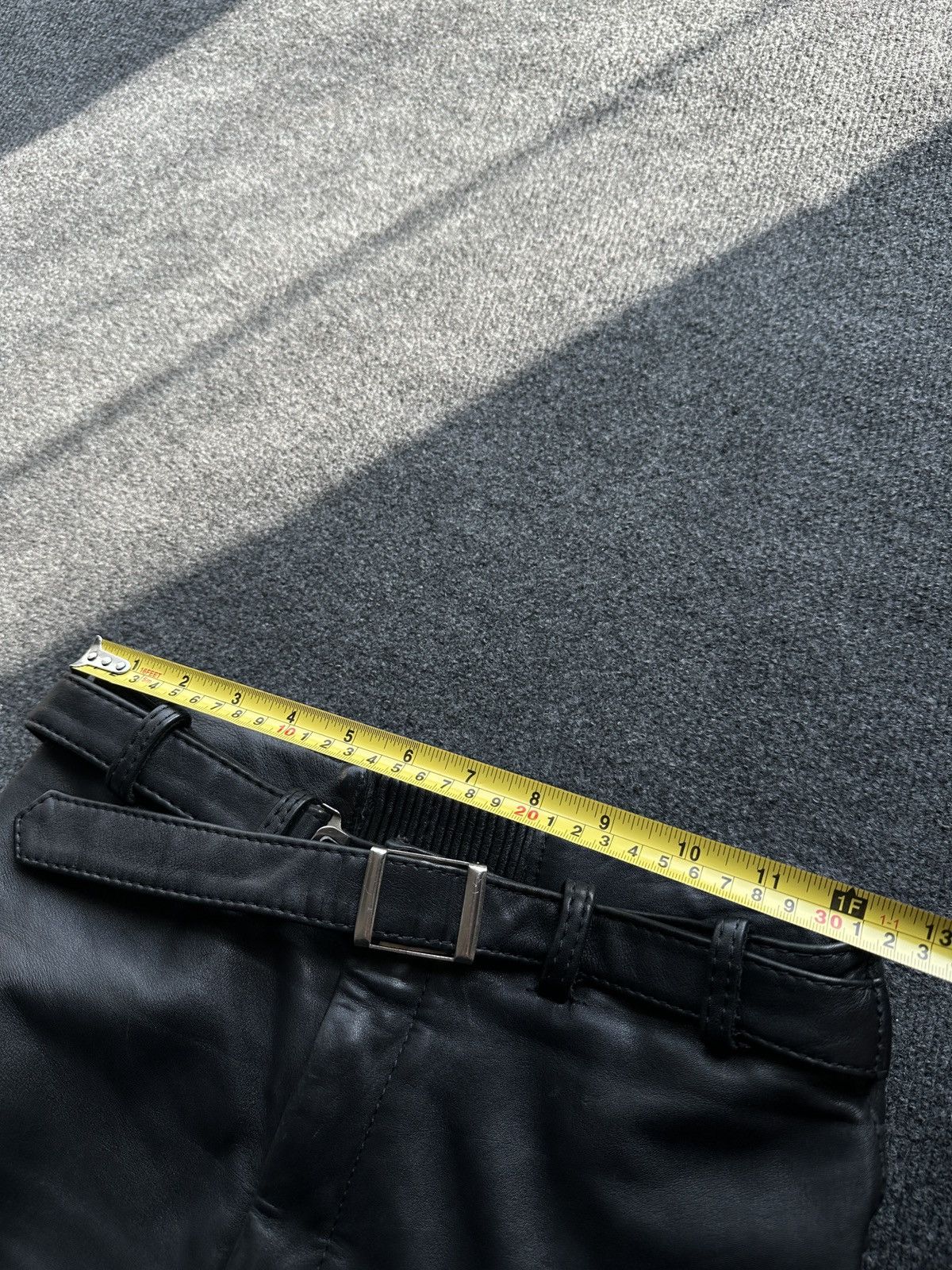Leather 🚨Vintage leather pants motorcycles Black LUXURY Y2K Size 25" / US 0 / IT 36 - 18 Thumbnail
