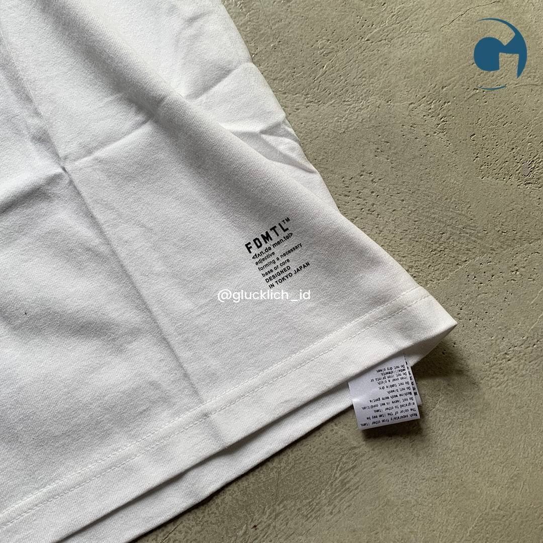 FDMTL FDMTL, Logo Indigo Tee 23SS in White Size US M / EU 48-50 / 2 - 8 Thumbnail