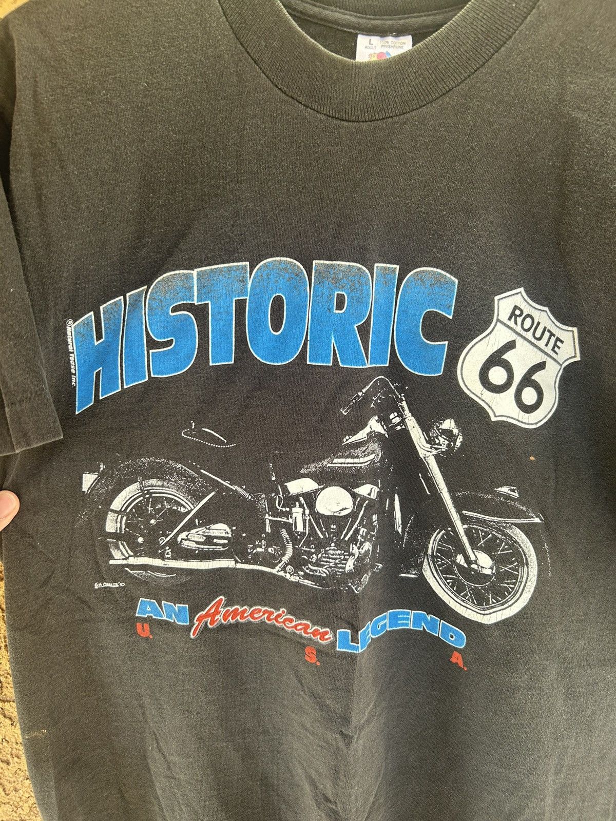 Harley Davidson × Vintage Vintage 90’s Motorcycle Shirt Size US L / EU 52-54 / 3 - 2 Thumbnail