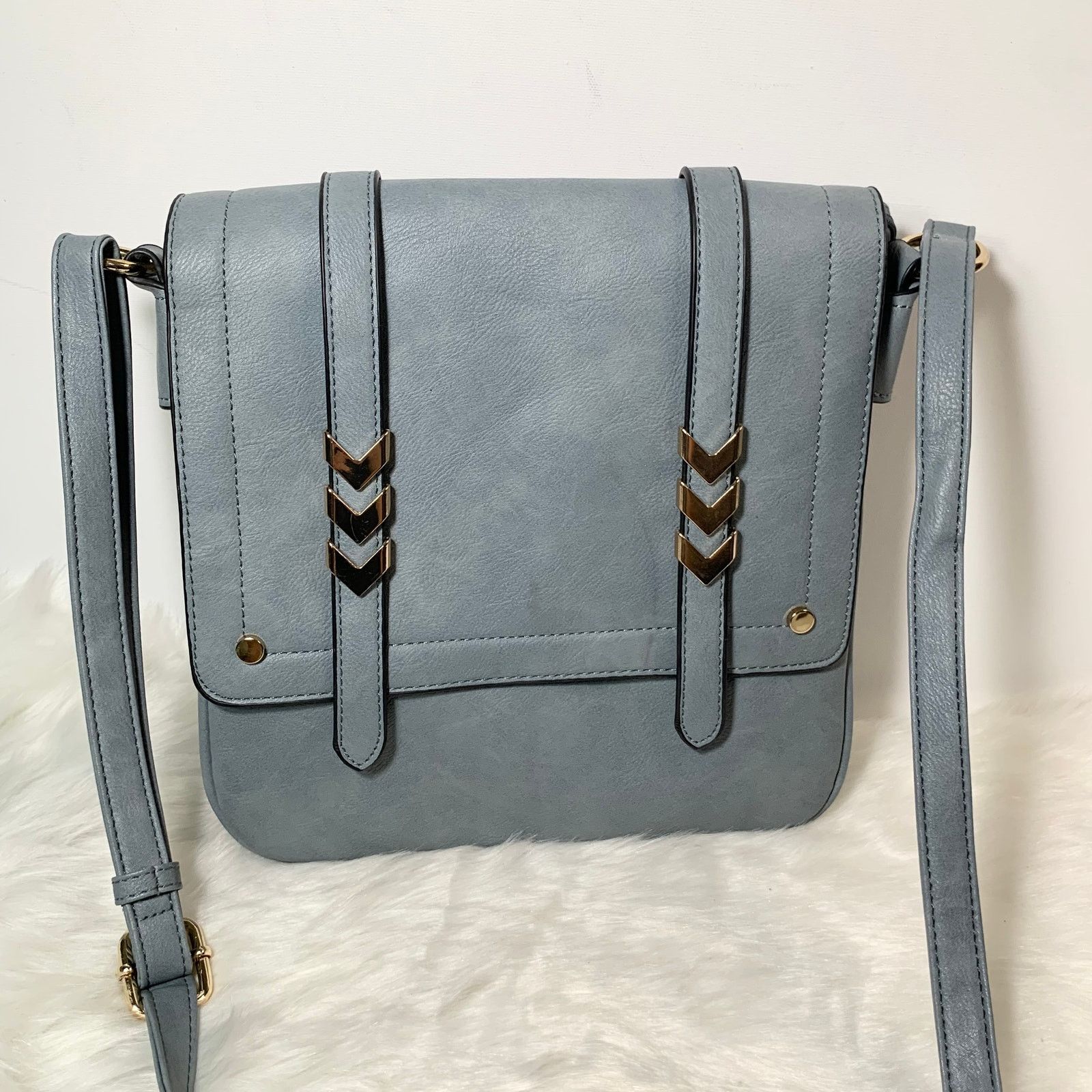 Other Women's Crossbody Blue Faux Leather Bag Size ONE SIZE - 9 Thumbnail