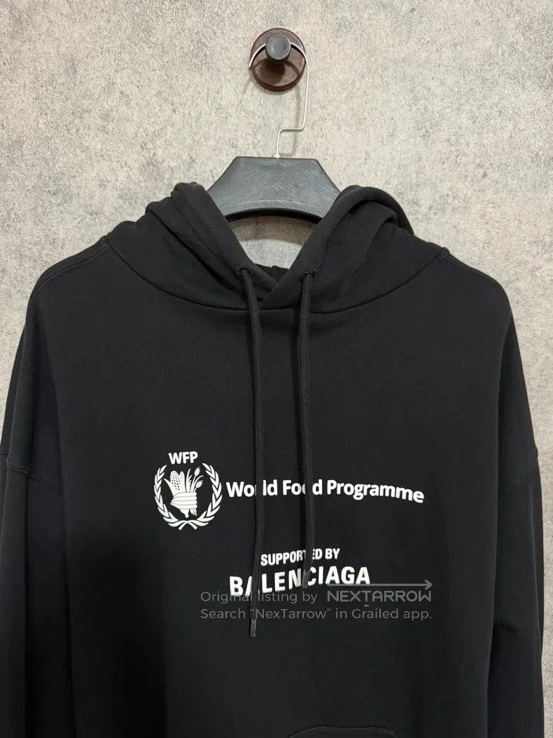 Balenciaga Balenciaga WFP Logo Black Hoodie. Size US M / EU 48-50 / 2 - 2 Thumbnail